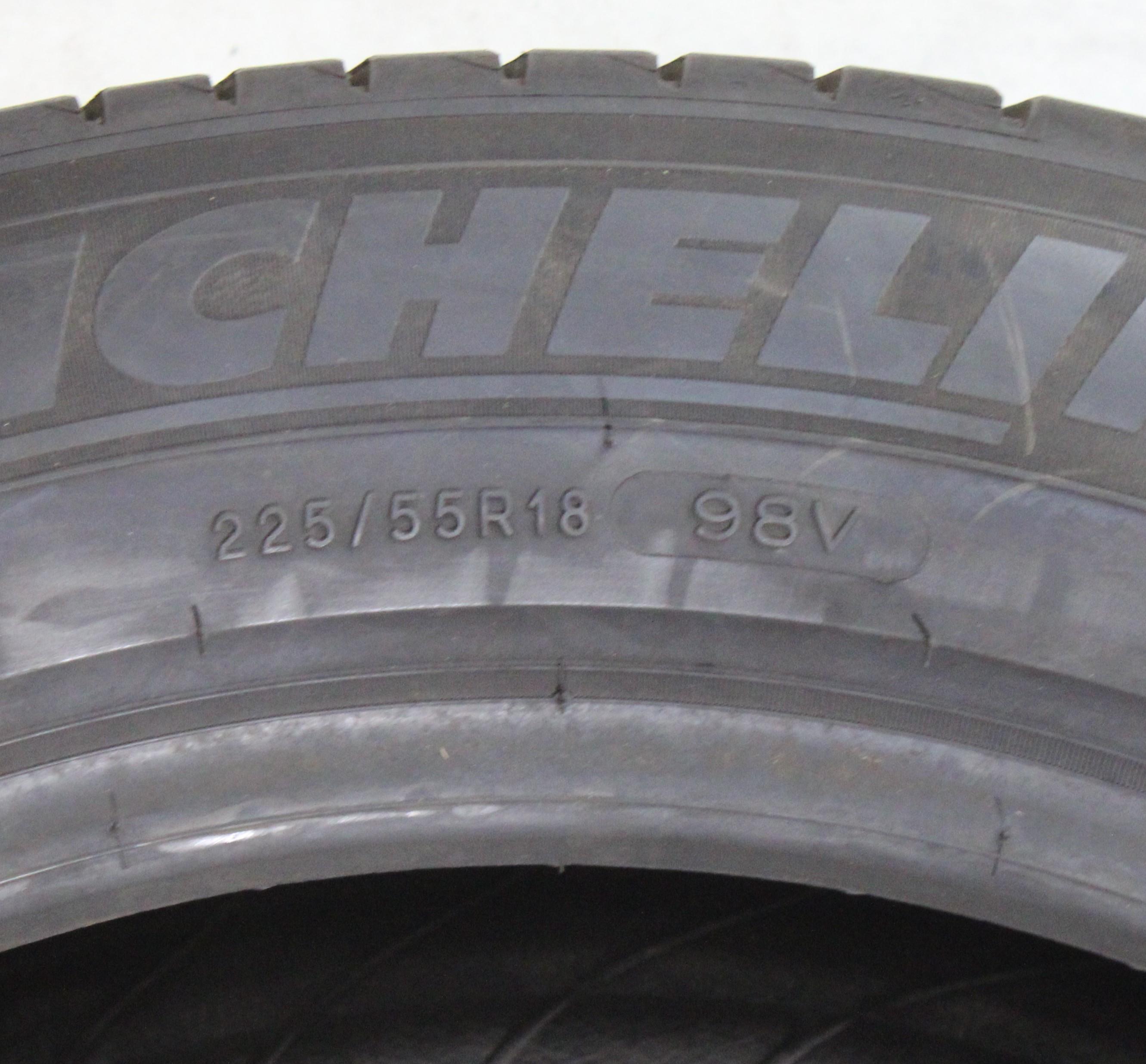 4 x 225/55R18 98V Sommerreifen Michelin Primacy 3 2x 7mm und 2x 6,5mm 2017