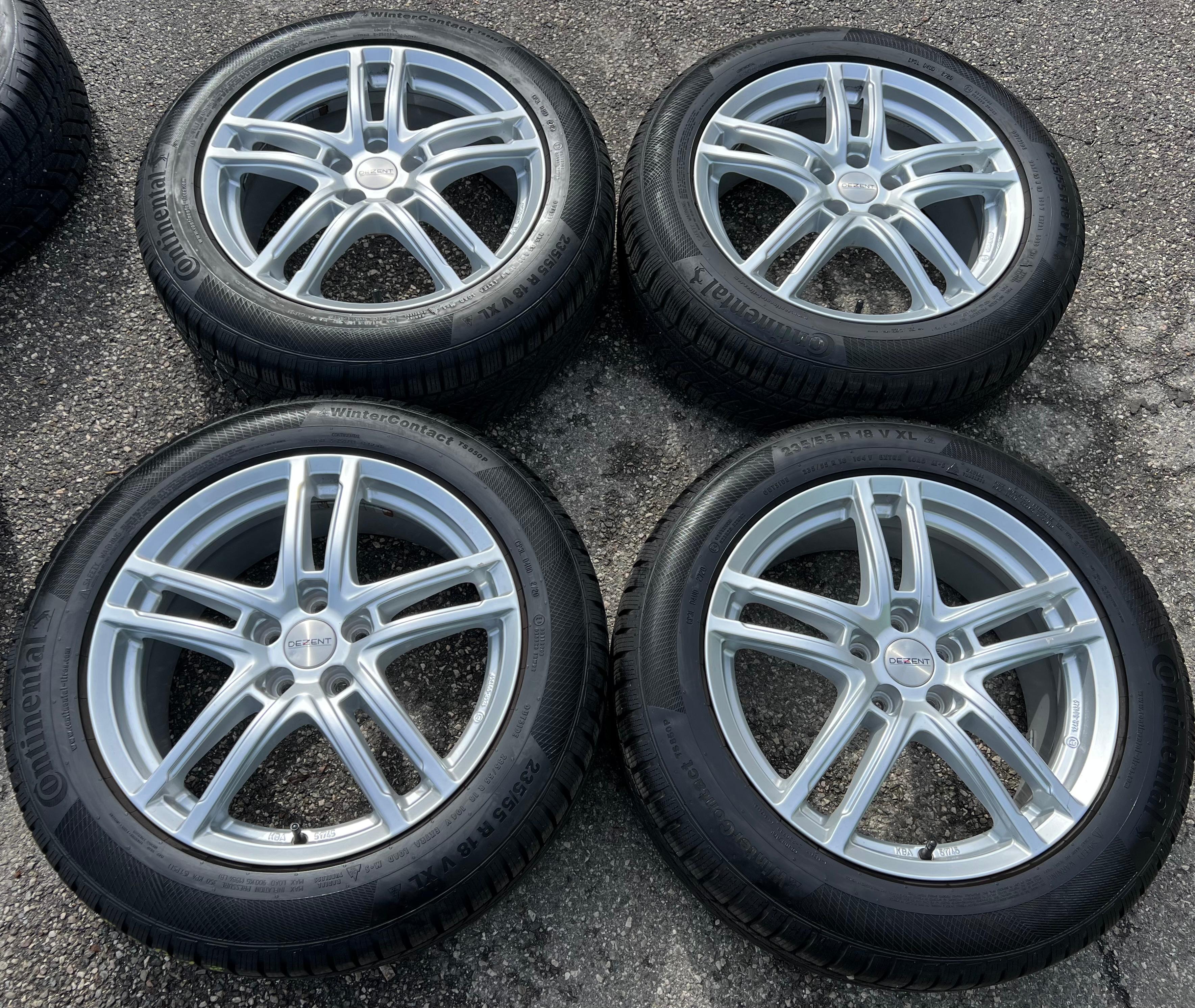 4 Alu 18" Winterräder Volvo S90 II V90 XC40 C40 X 235/55R18 104V Continental