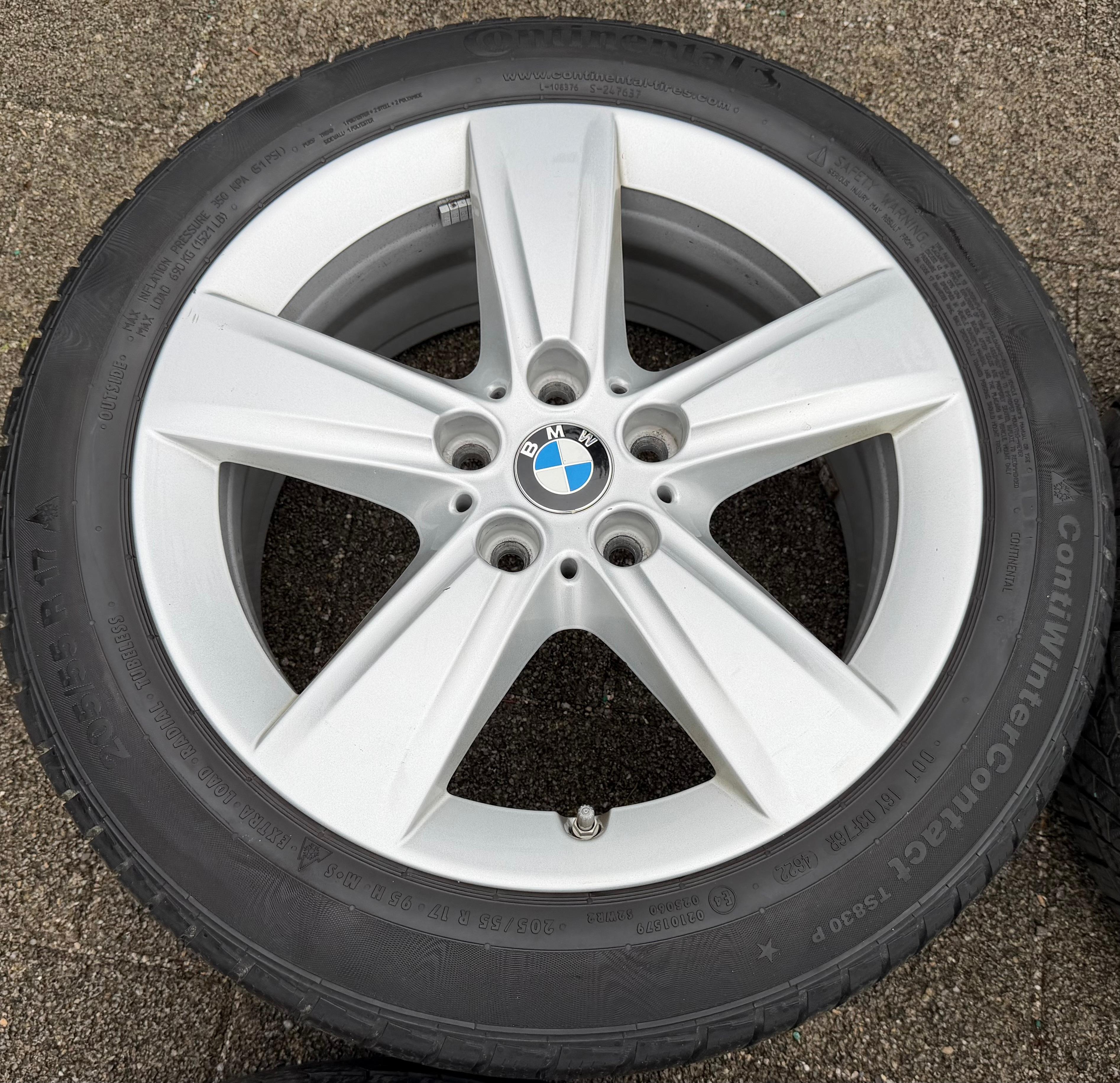 4 RUEDAS DE INVIERNO ORIGINALES DE ALEACIÓN DE 17" PARA BMW SERIE 2 ACTIVE TOURER F45 GRAND TOURER F46 6855087 NUEVAS, ENVÍO GRATUITO