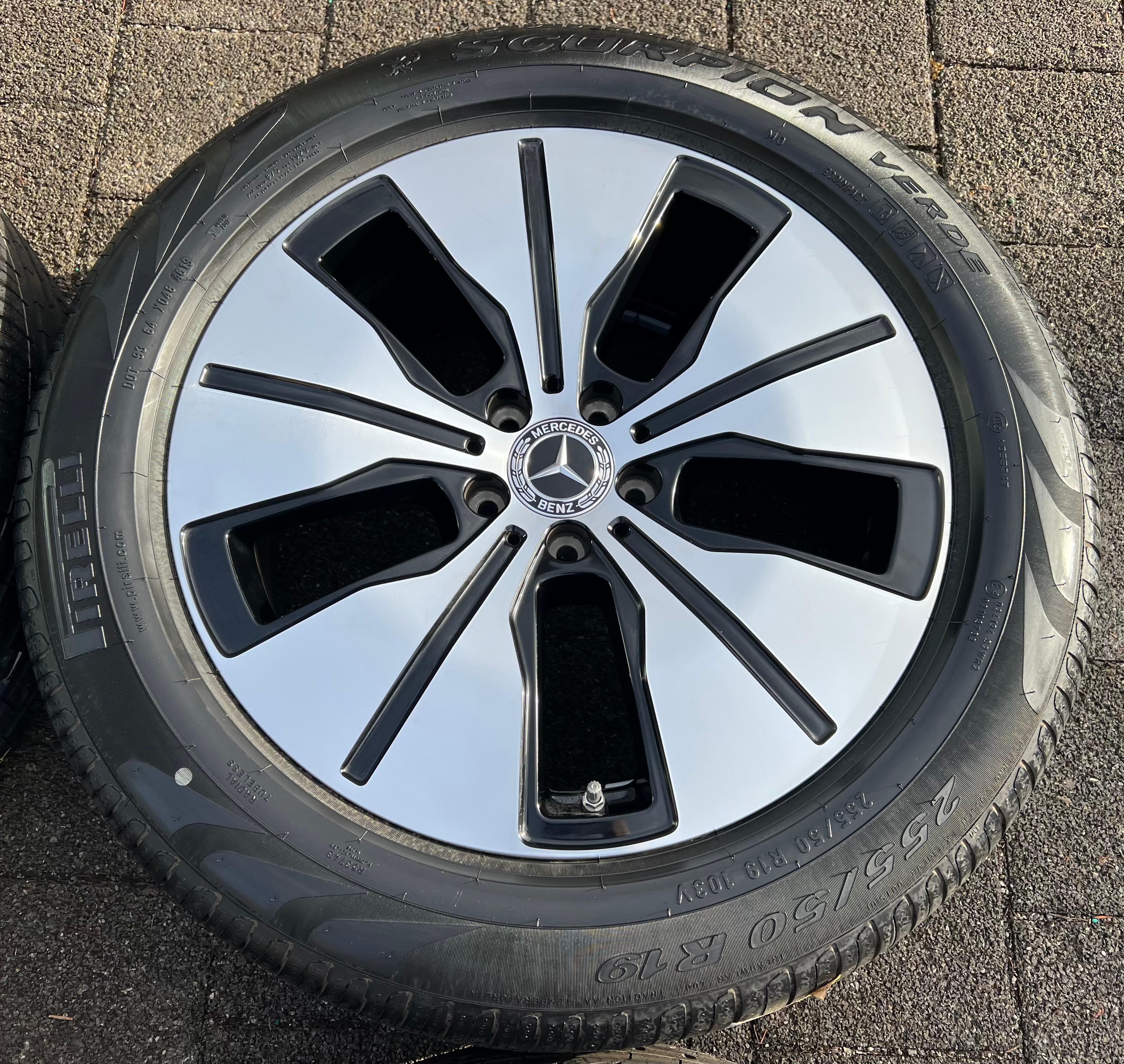 4 ROUES D'ÉTÉ ORIGINALES 19" EN ALUMINIUM MERCEDES EQC N293 235/55R19 101V 255/50R19 103V FRANCO DOMICILE