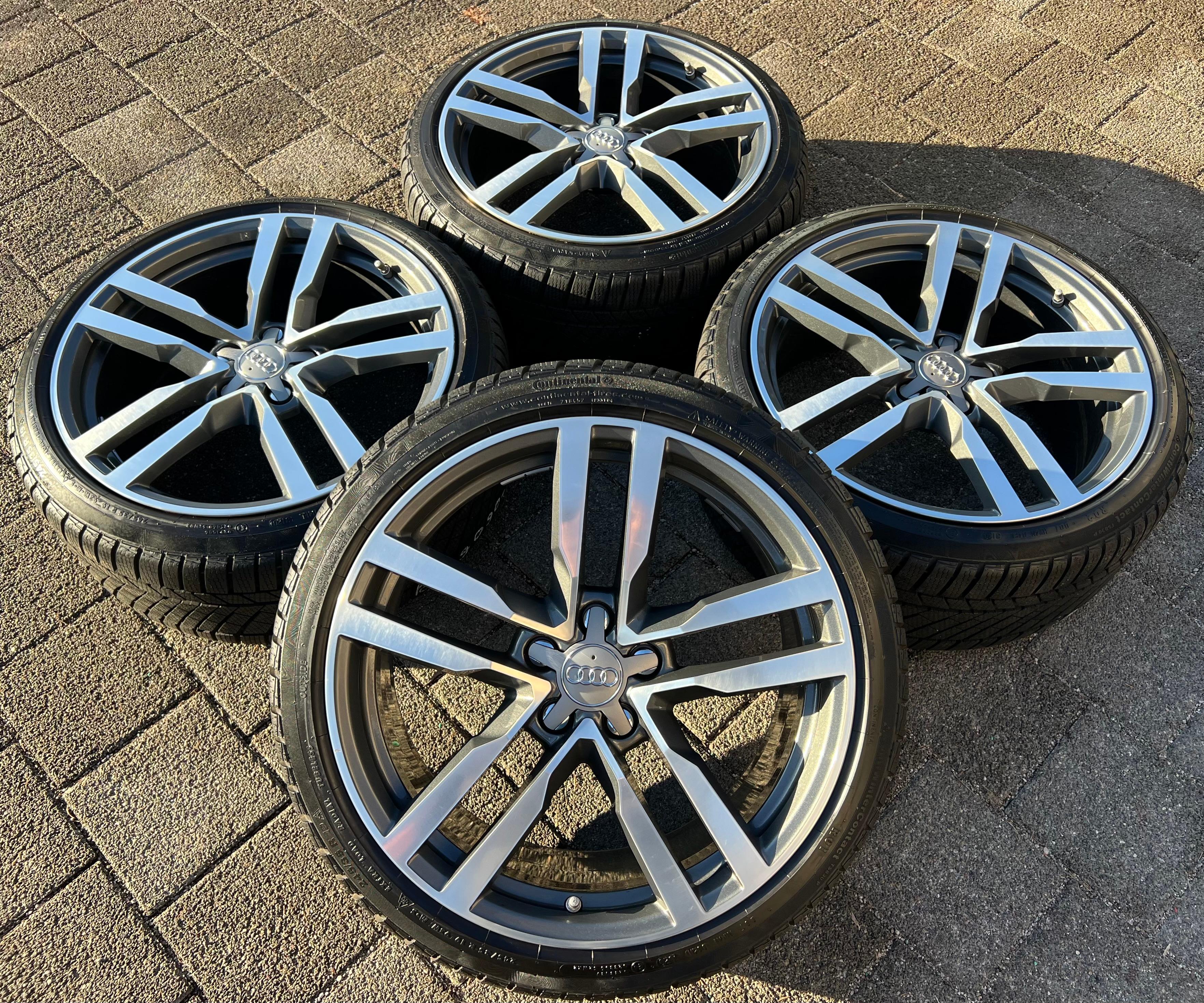 4 ORIGINAL 19" ALU WINTERRÄDER AUDI TT TTS 8S 8S0601025F 9x19 ET52 CONTINENTAL  FREIHAUS