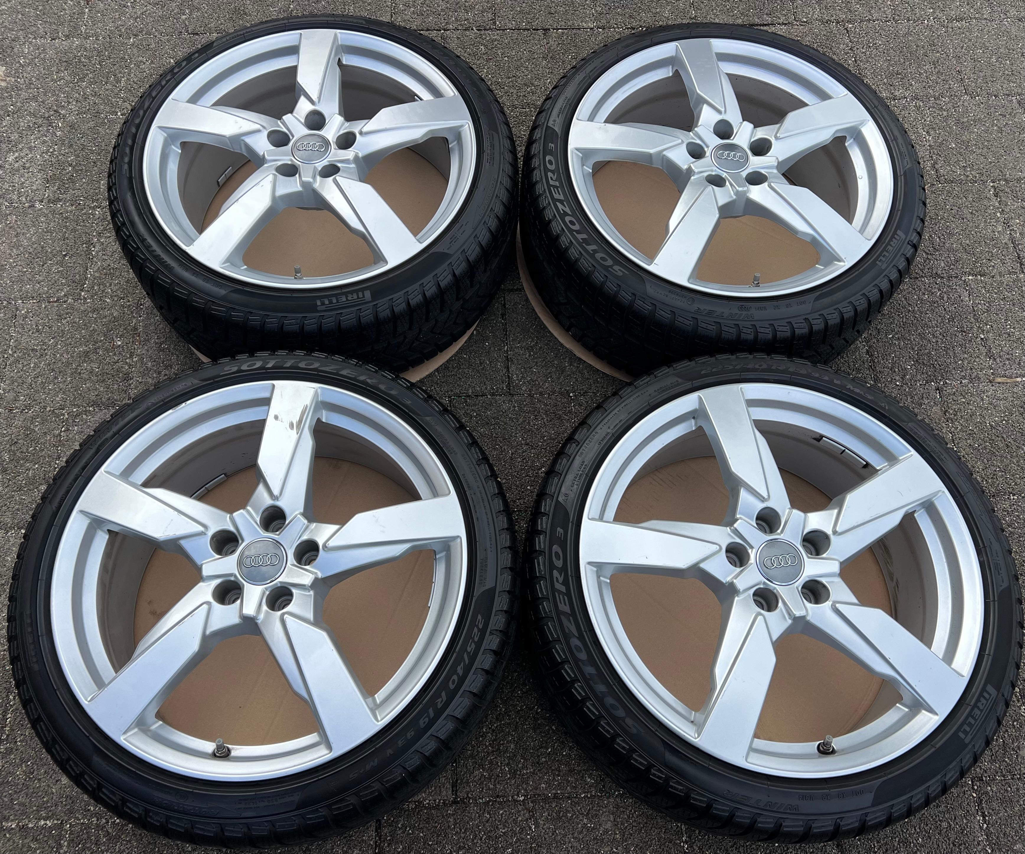 4 ORIGINAL 19" ALU WINTERRÄDER AUDI TT TTS 8S 8S0601025AG 225/40R19 93V PIRELLI