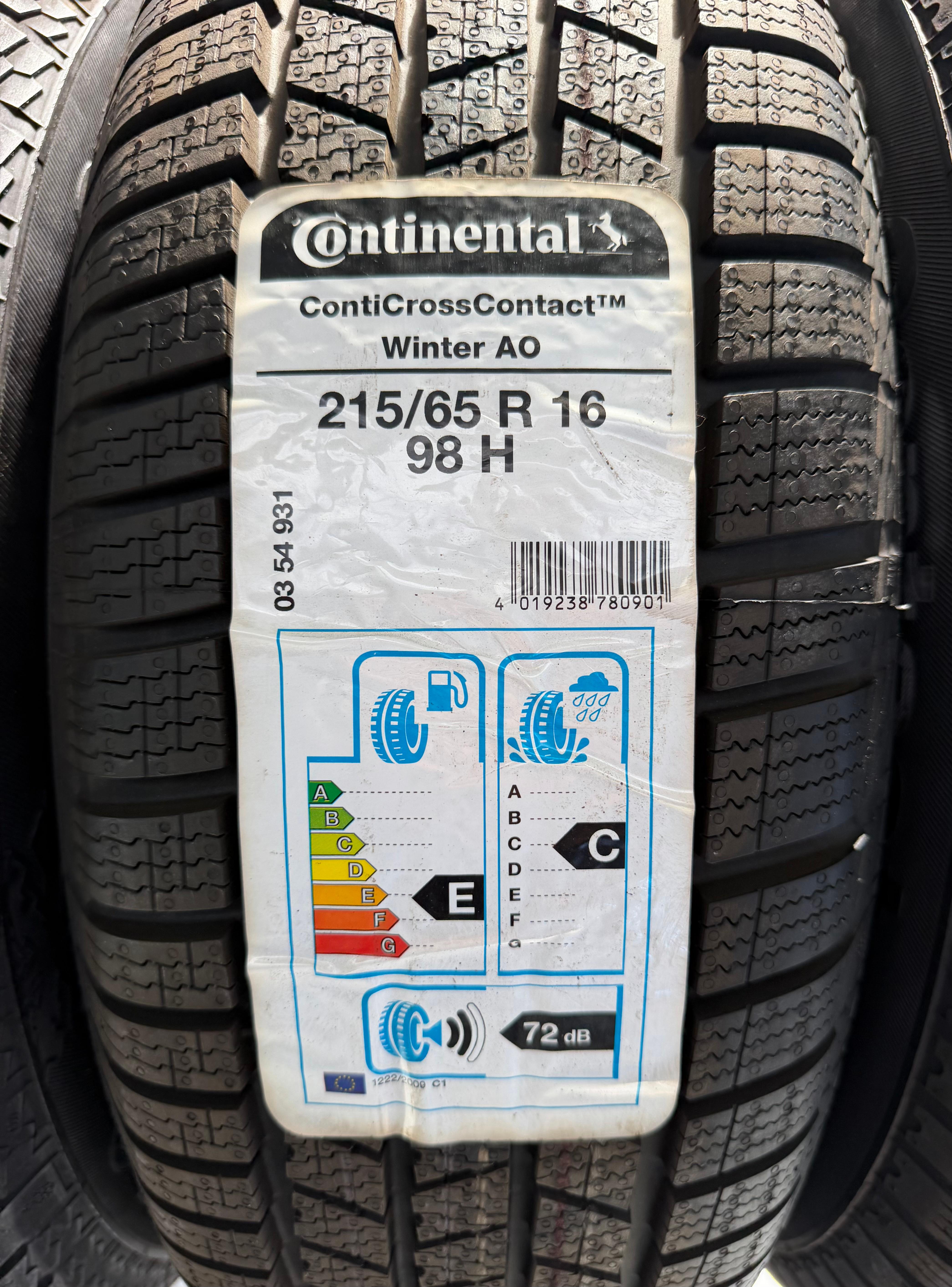 4 Original 16" Alu Winterräder Audi Q3 8U 8U0601025Q 215/65R16 98H Continental