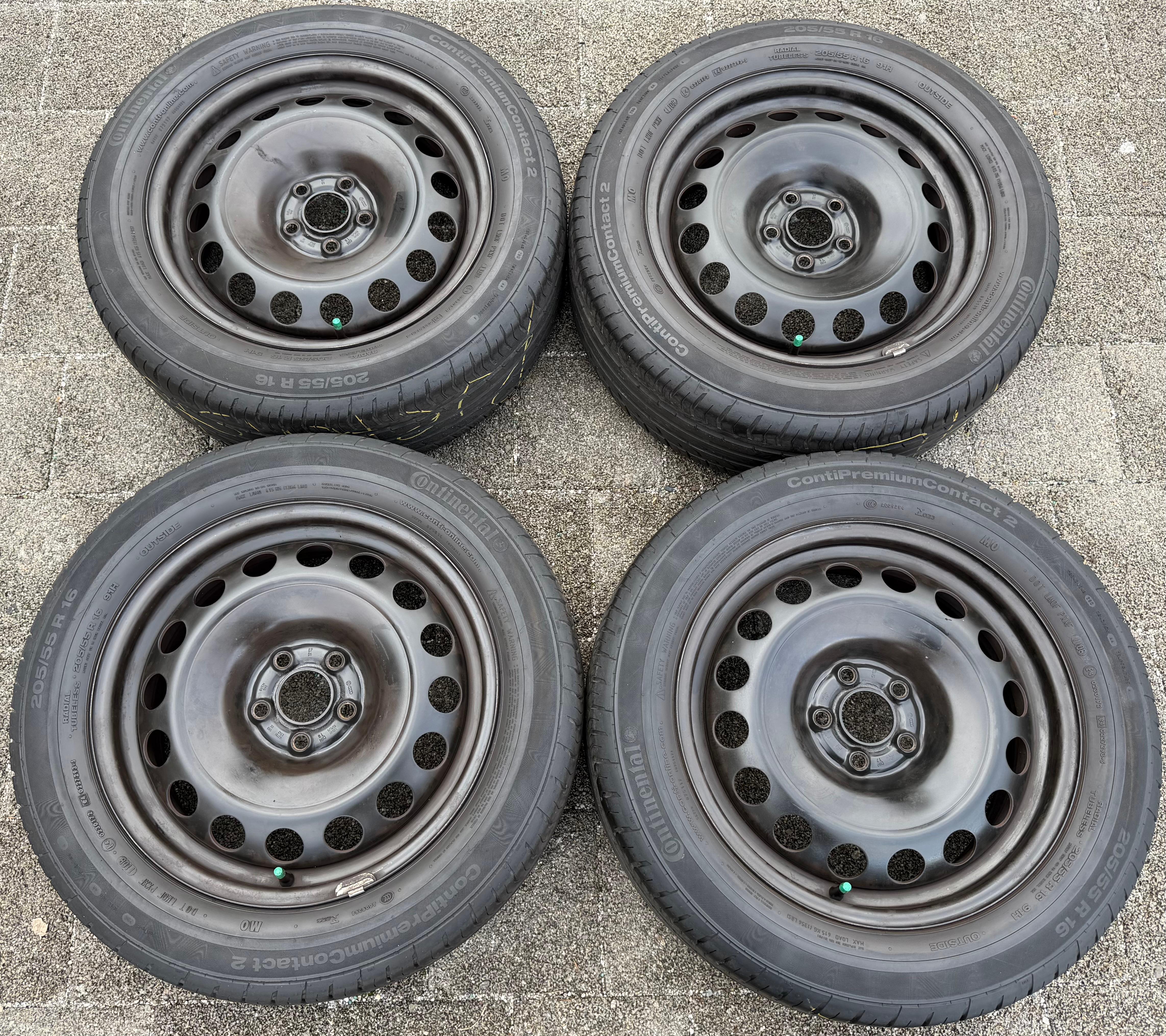 4 Original 16" Stahlfelgen VW Golf 4 IV Bora New Beetle 6,5x16 ET42 1J0601027L