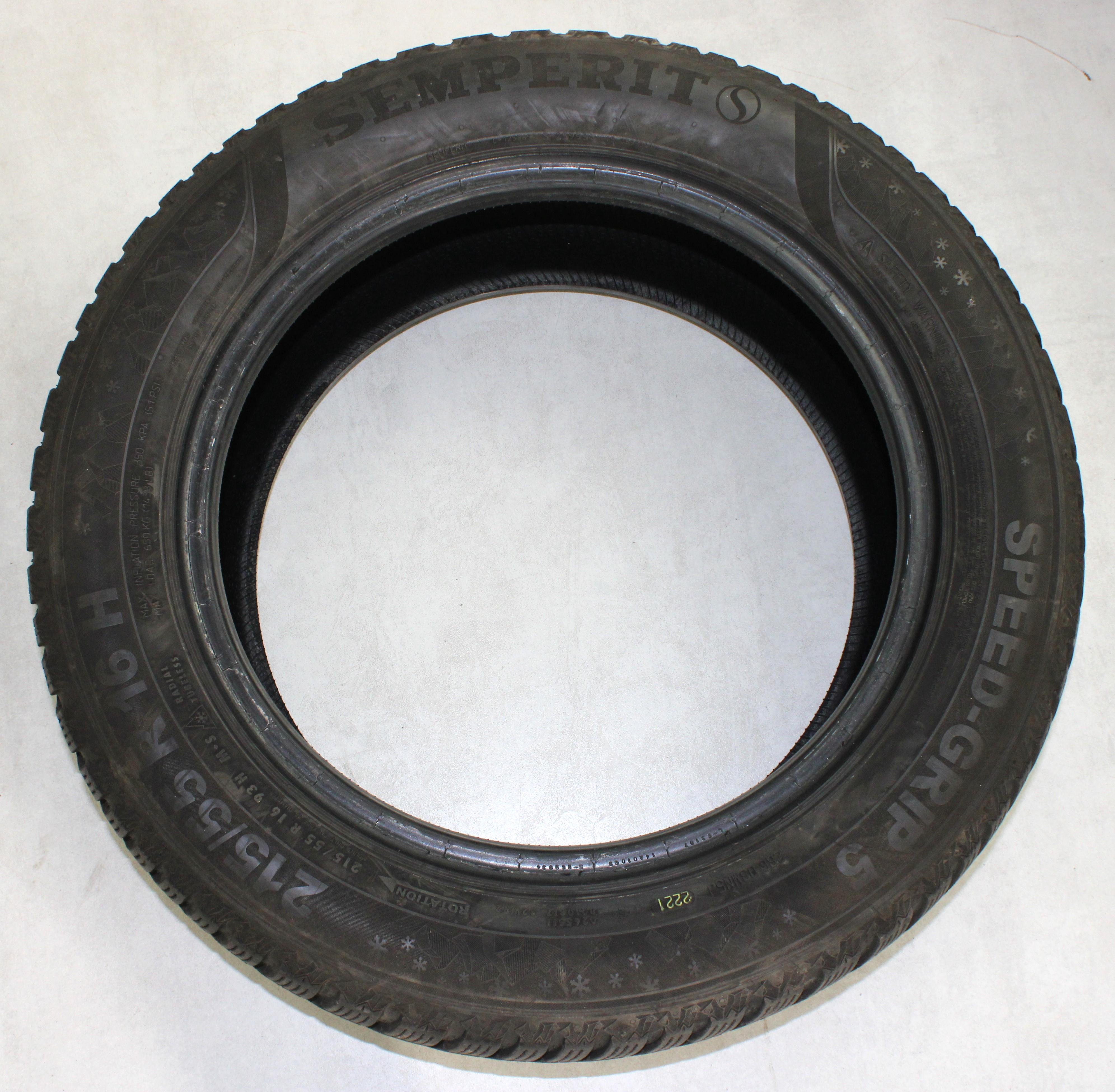 1 x 215/55R16 93H winterband Semperit Speed-Grip 5 6-6,5 mm 2021