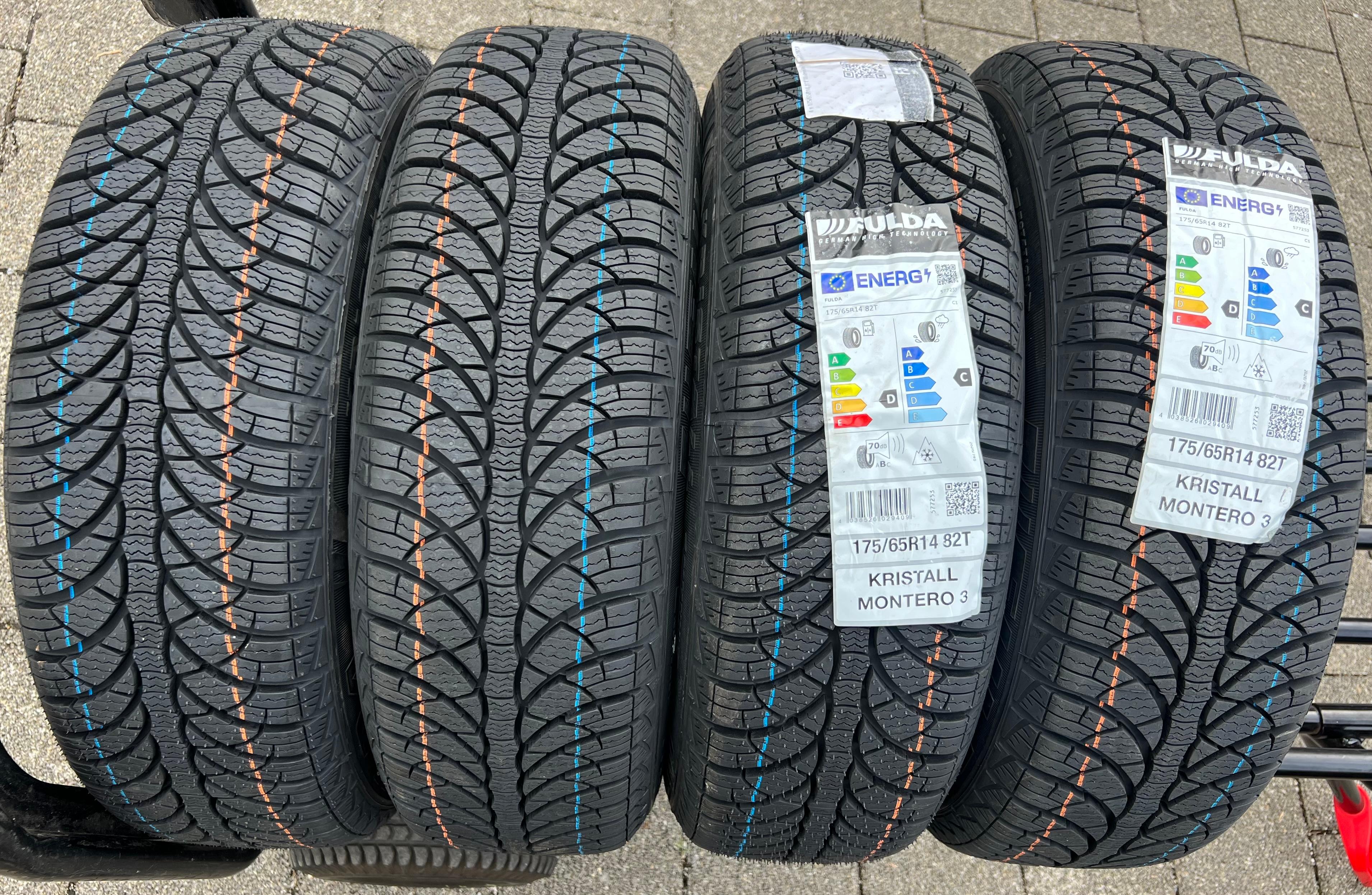 4 llantas de aluminio de 14" para invierno para VW UP!, SEAT MII y ŠKODA CITIGO, 175/65R14 82T, FULDA 2023, nuevas