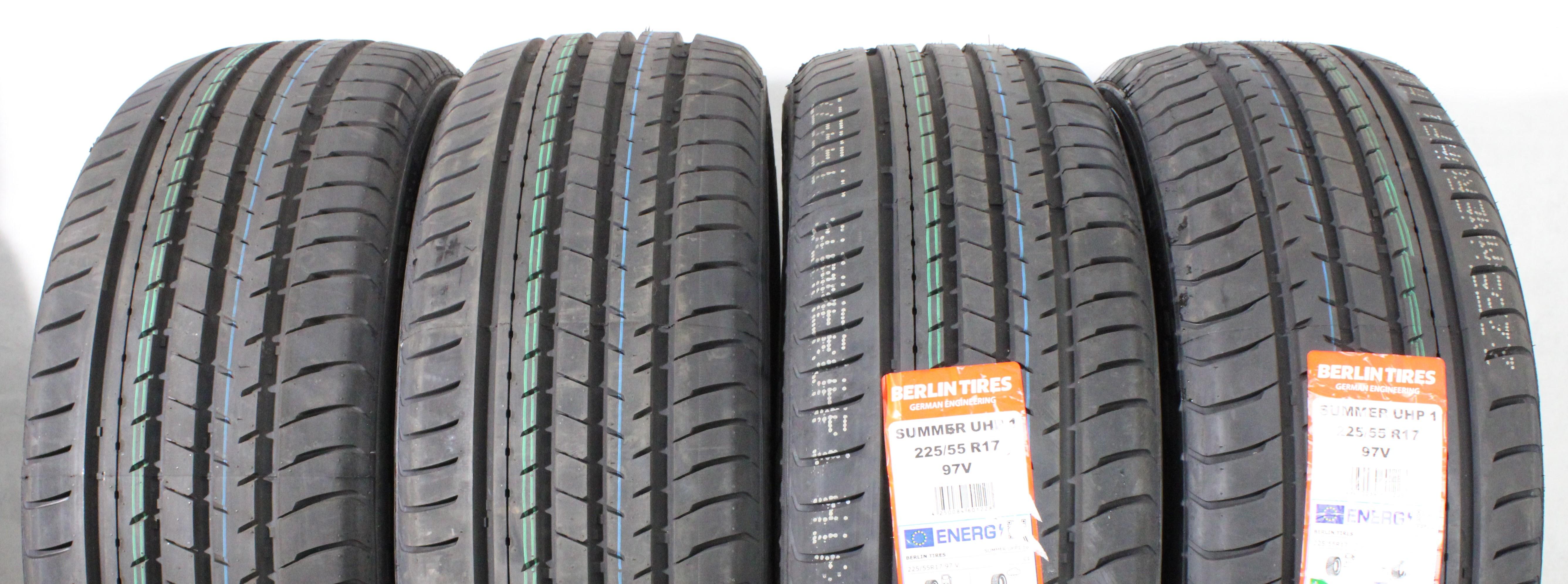 4 neumáticos de verano 225/55R17 97V «Berlin Tires Summer UHP1» 2025