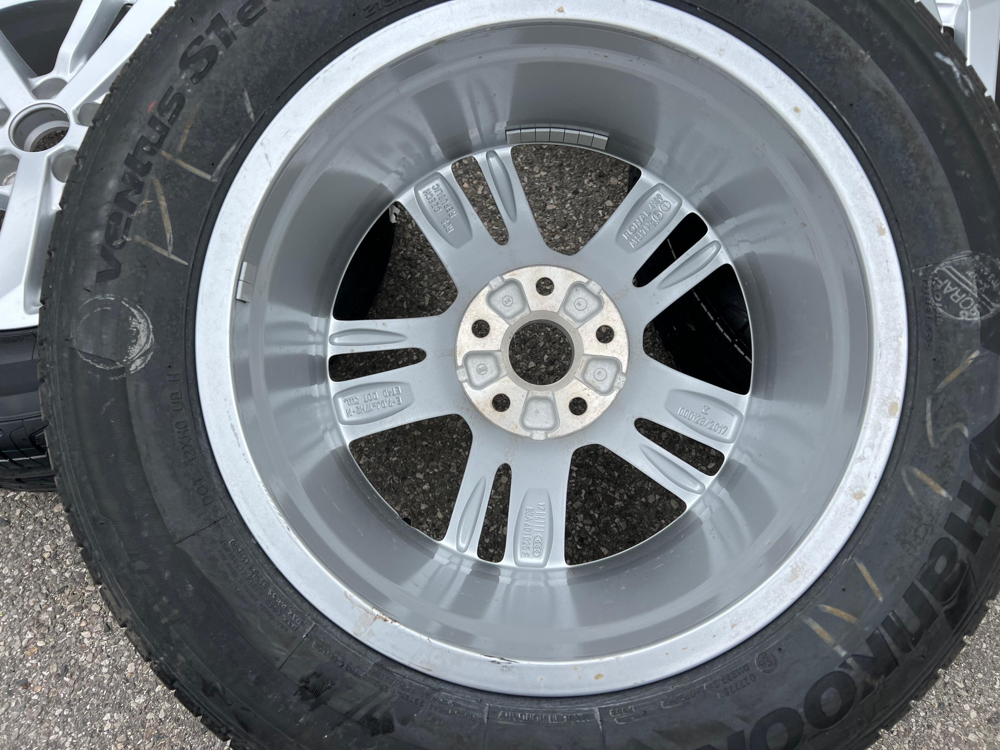 4 LLANTAS DE VERANO ORIGINALES DE ALUMINIO 17" AUDI Q3 F3 F3N 215/65R17 99V HANKOOK 83A601025F