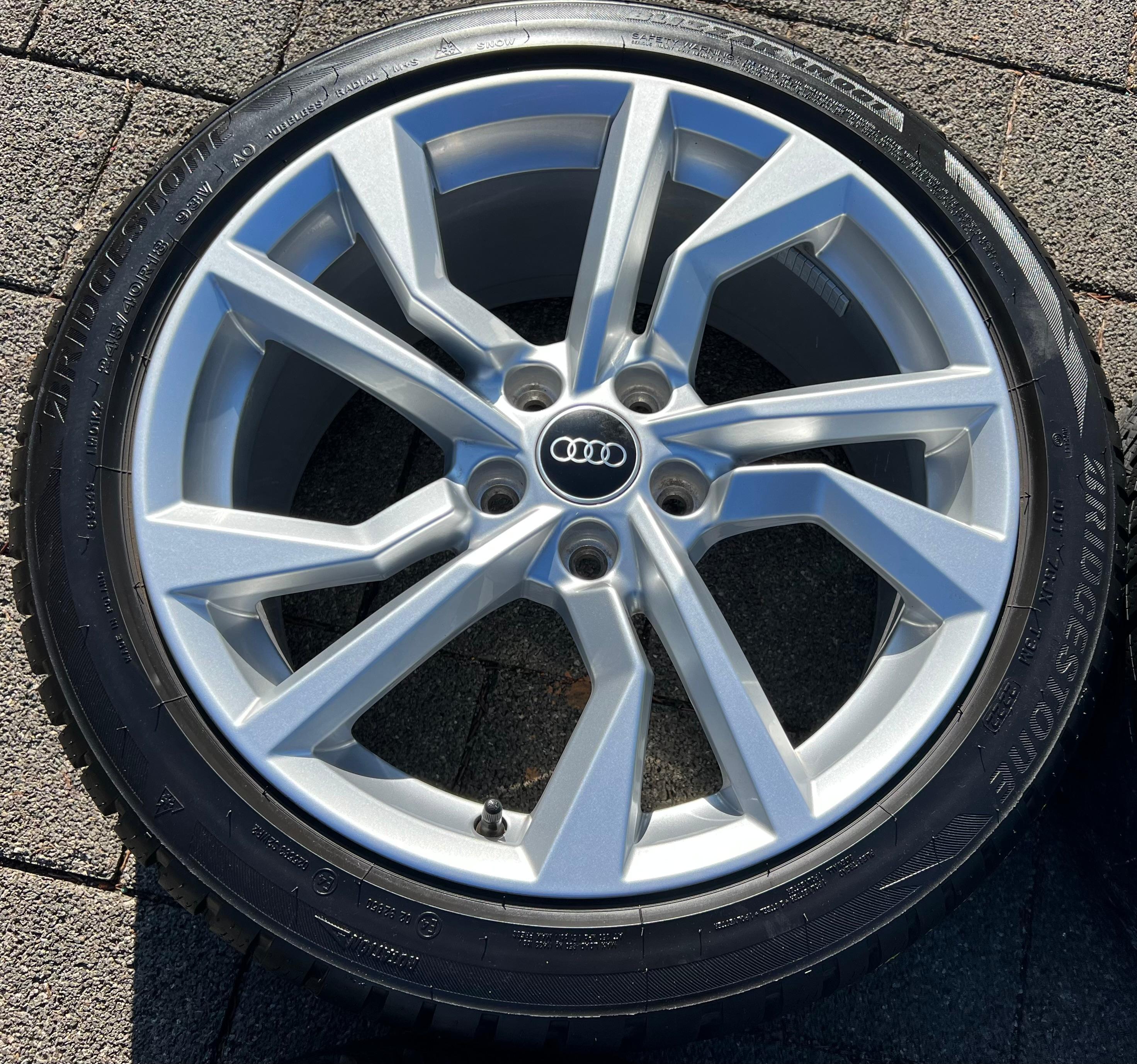 4 ORIGINELE 18" ALUMINIUM WINTERWIELEN AUDI TT TTS 8S 8S0601025AN 245/40R18 93V 2022 GRATIS VERZENDING