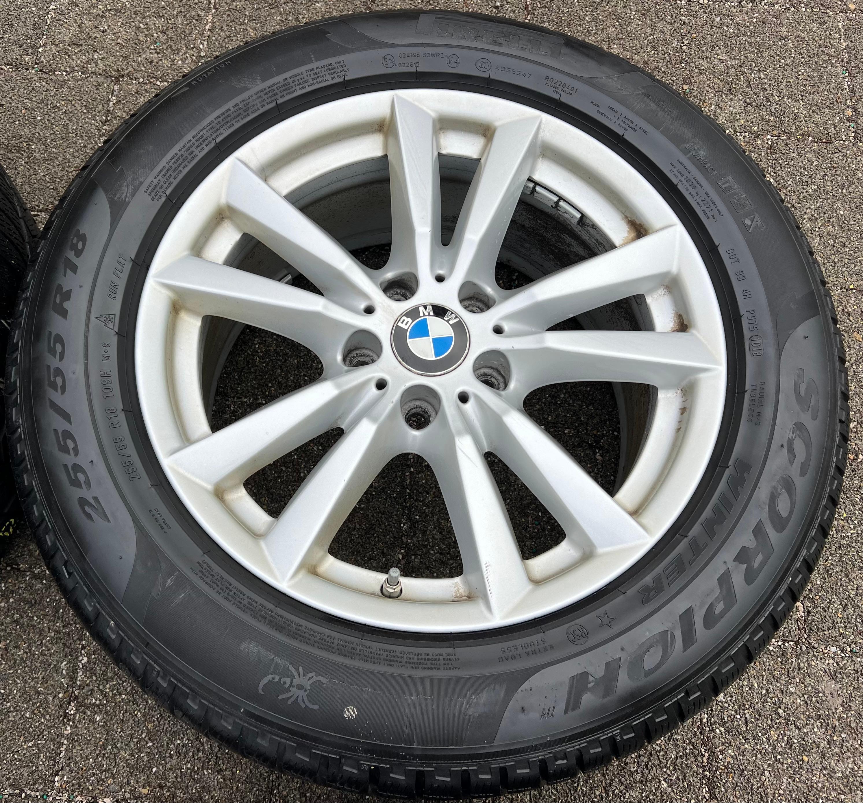 4 ROUES HIVER EN ALU D’ORIGINE 18" BMW X5 F15 255/55R18 109H PIRELLI RDKS