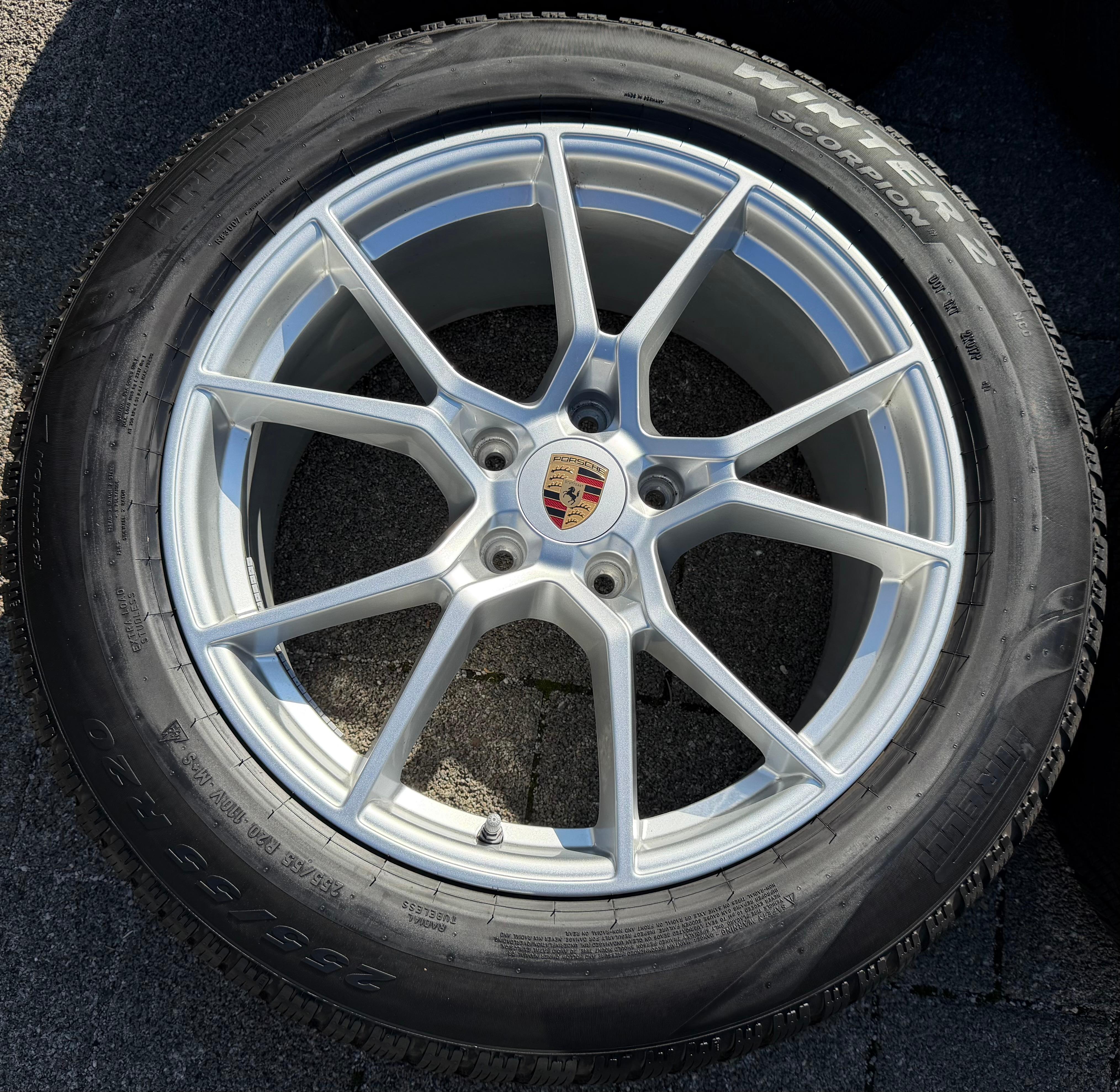 4 Original 20" Alu Winterräder Porsche Cayenne II E3 9YA 9Y0601025CB 9Y0601025CC