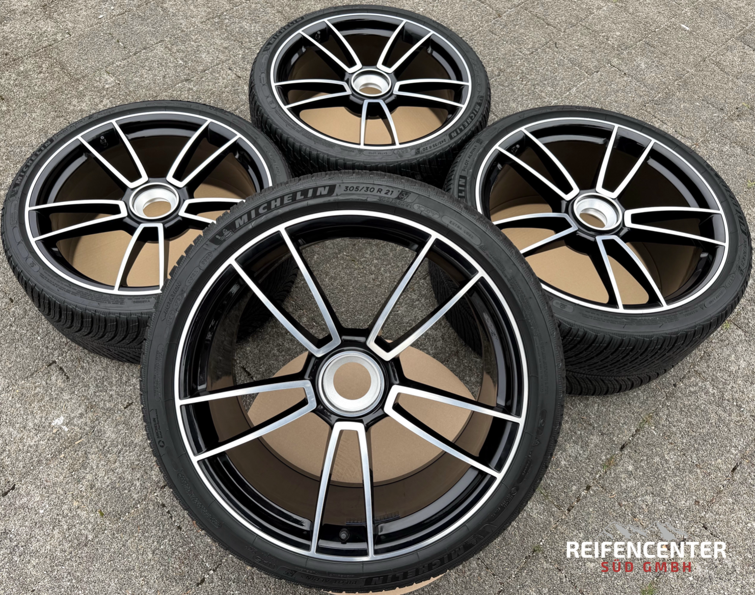 4 originele 20" 21" lichtmetalen winterwielen Porsche 911 992 Turbo S 992601025AB 992601025AC centrale wielsluiting NIEUW
