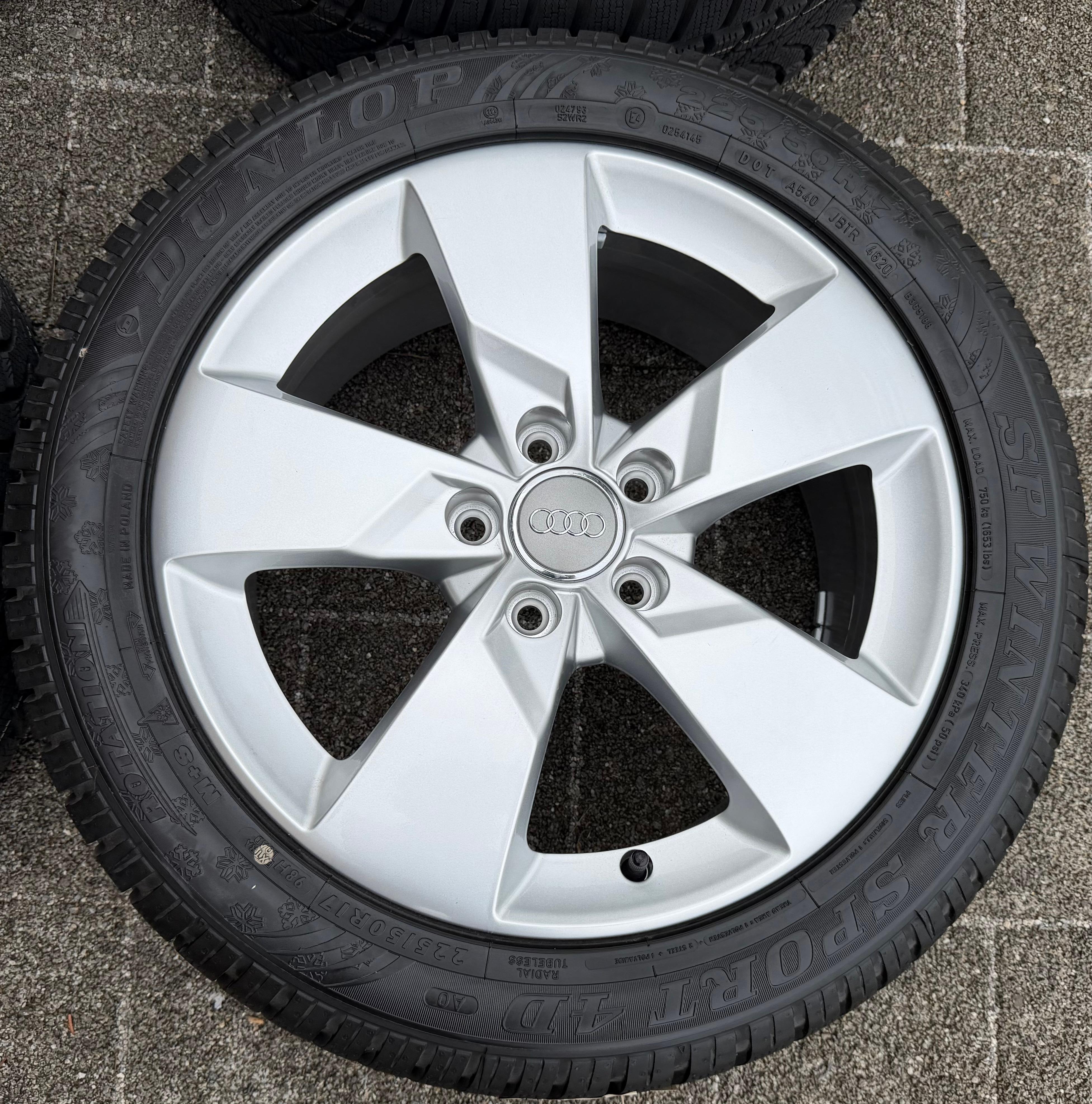 4 Orignal 17" Alu Winterräder Audi TT 8S 225/50R17 94H Dunlop 8S0601025J