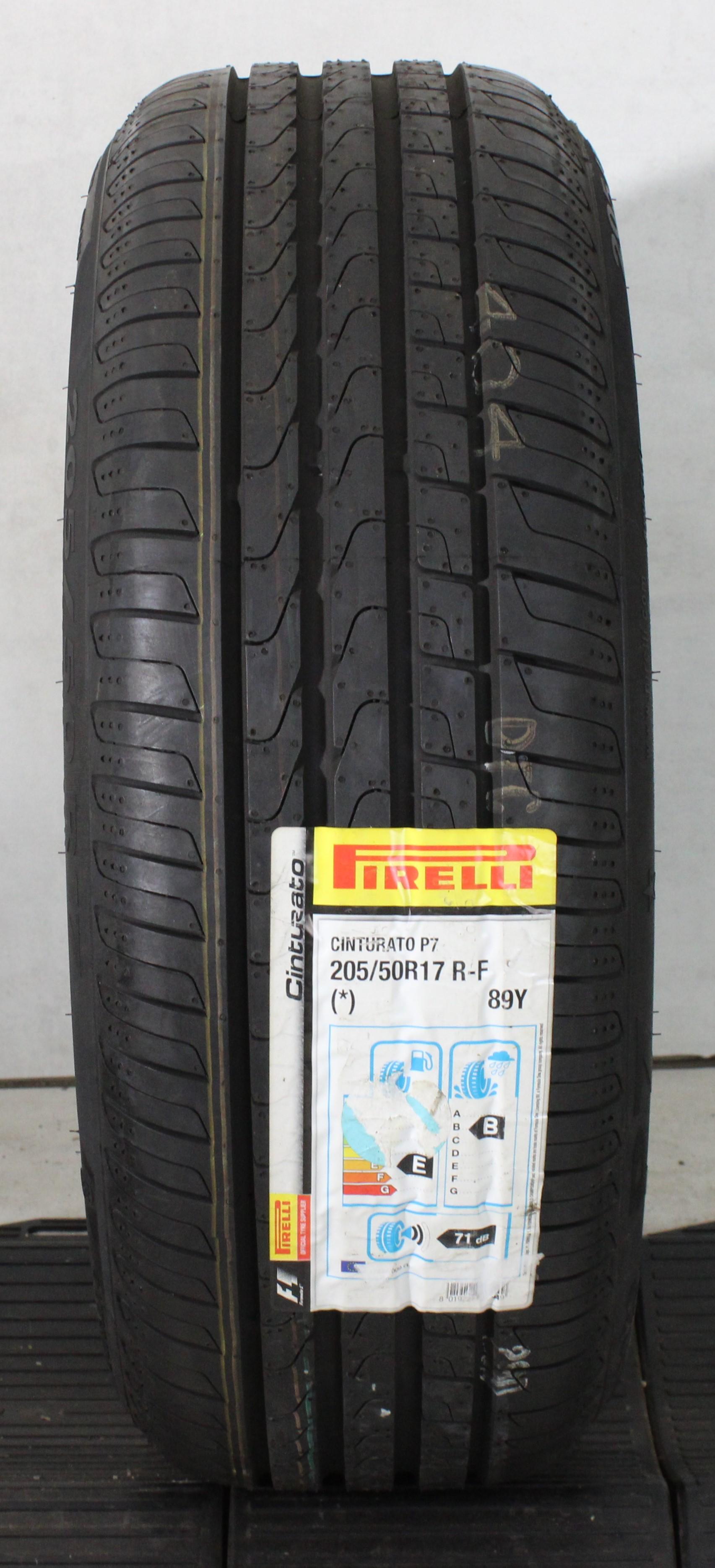 1 x 205/50R17 89Y Sommerreifen Pirelli Cinturato P7 * Runflat NEU 2019
