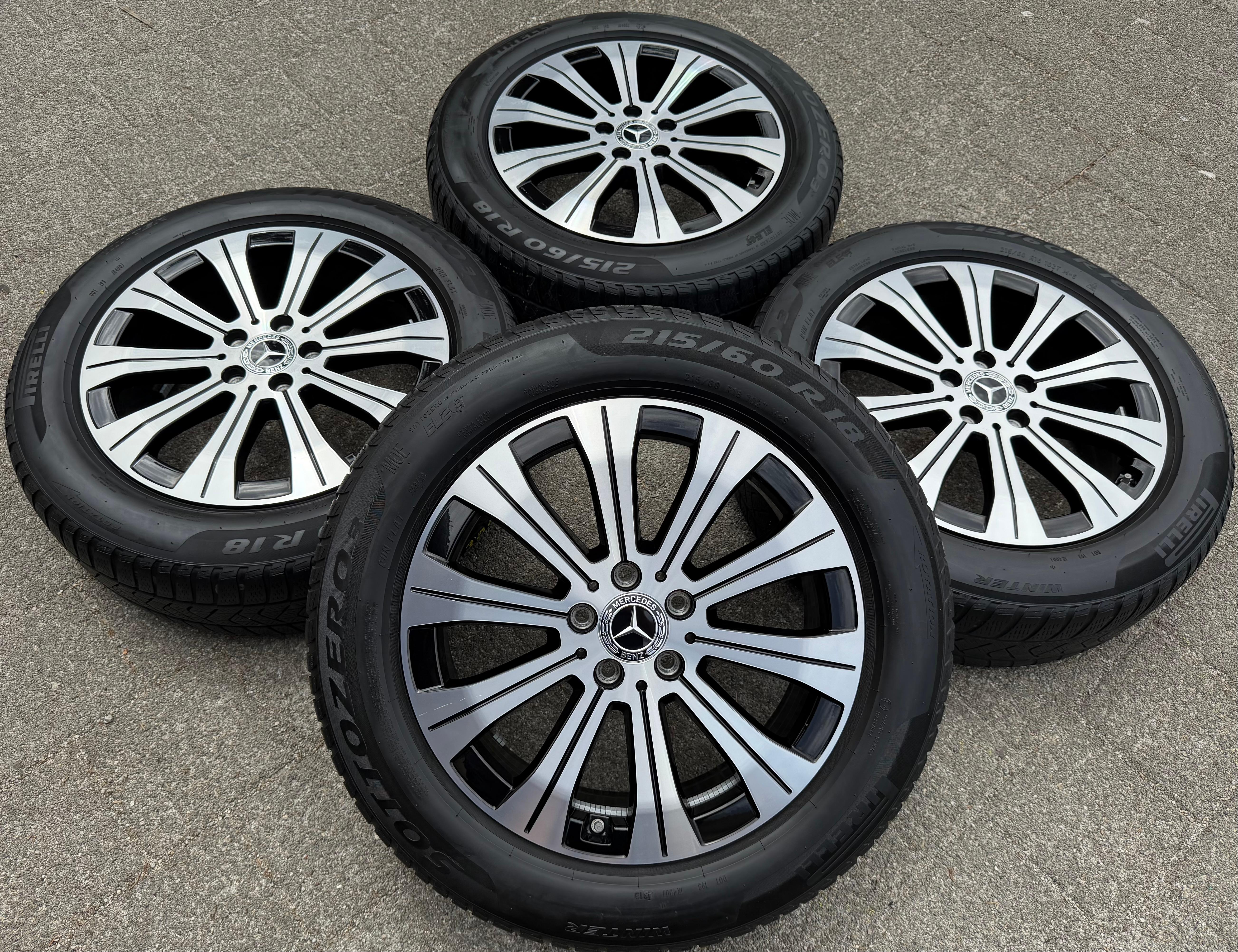 4 ORIGINAL 18" ALUFELGEN MERCEDES EQA EQB A2434010000 RDKS 6,5x18 ET44,5 FREIHAUS