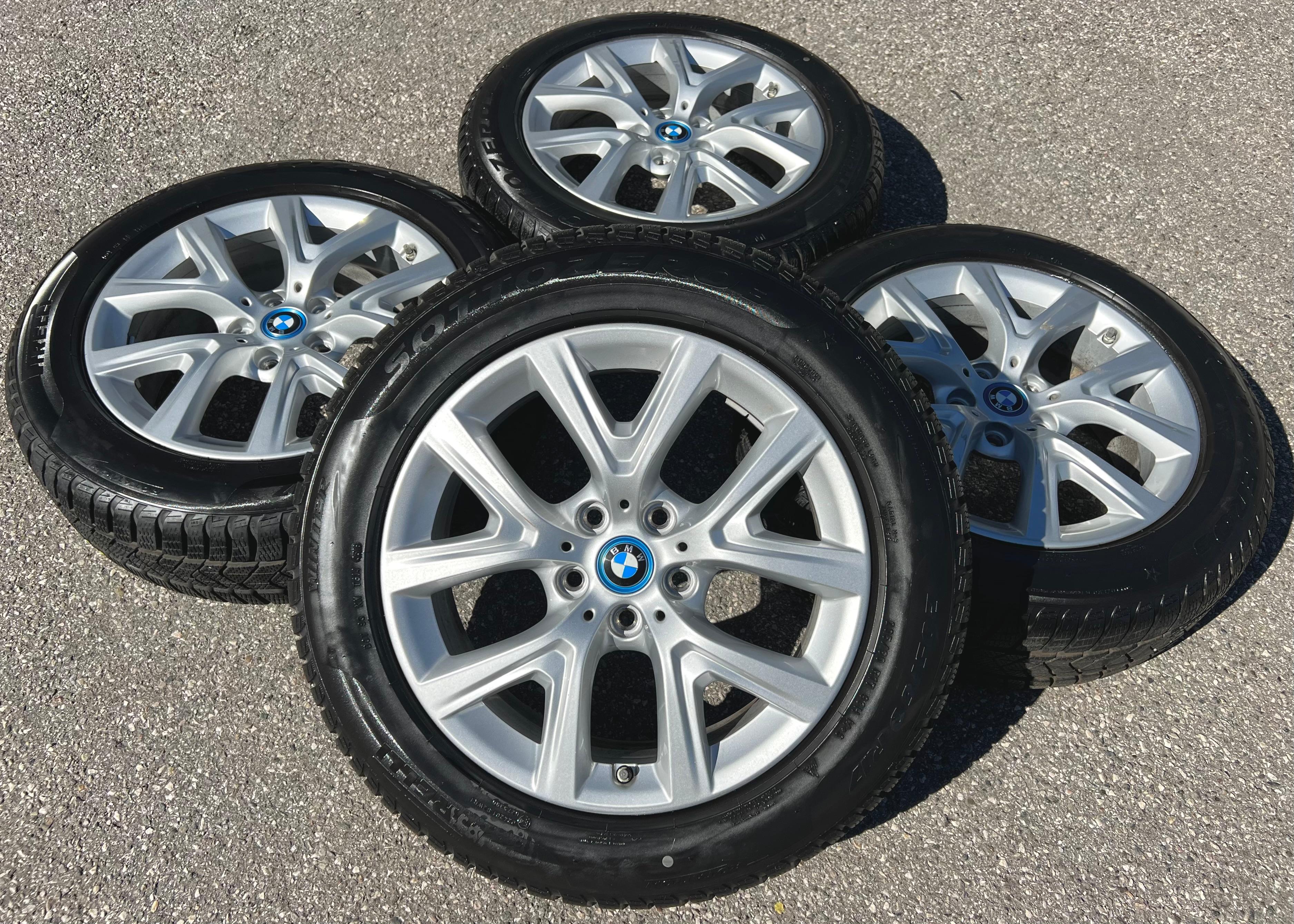 4 CERCHI INVERNALI ORIGINALI IN ALLUMINIO DA 17" BMW X1 F48 X2 F39 STYLING 574 205/60R17 93H RDKS