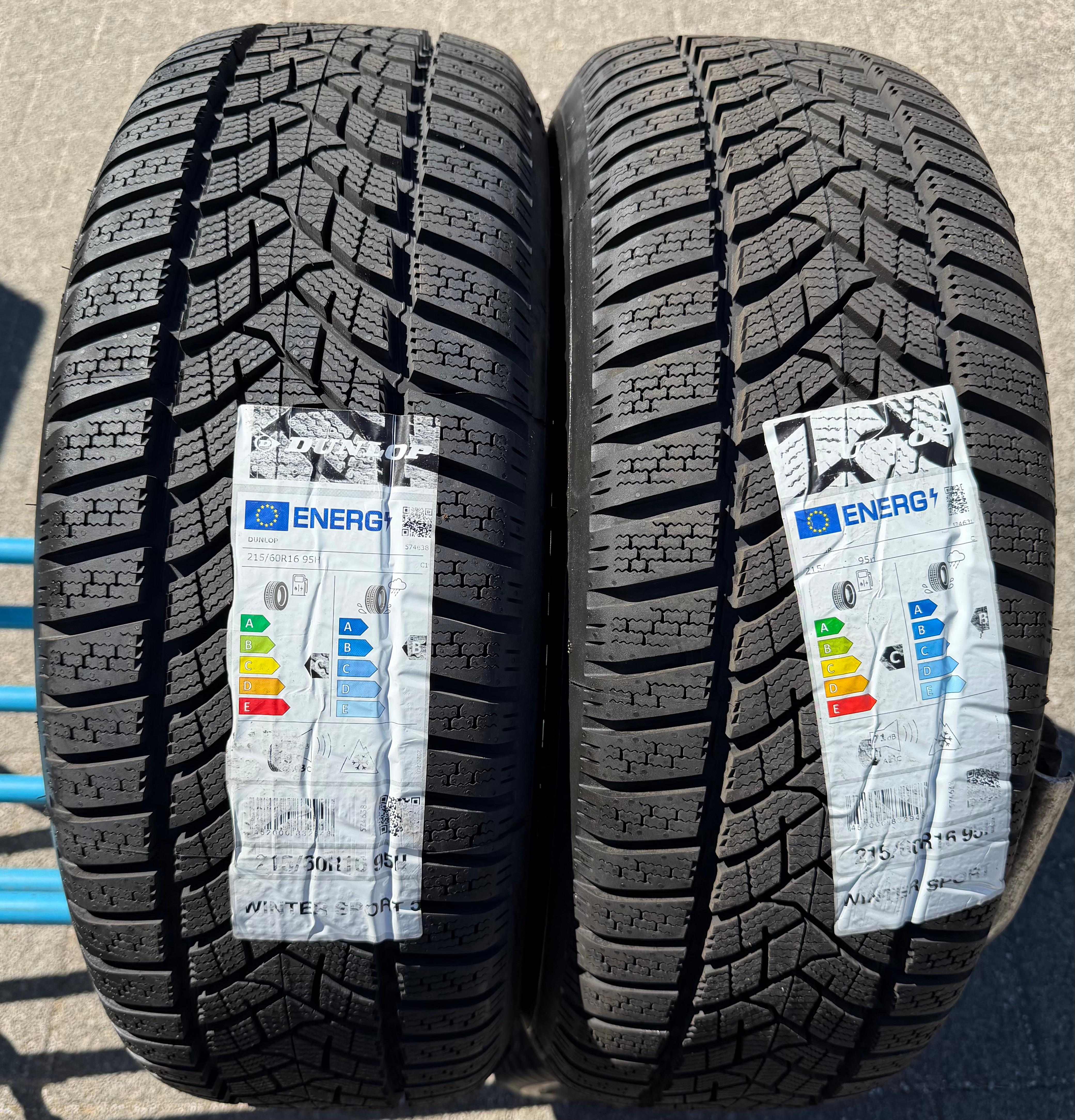 2 x 215/60R16 95H Winterreifen Dunlop Winter Sport 5 NEU 2022/2023
