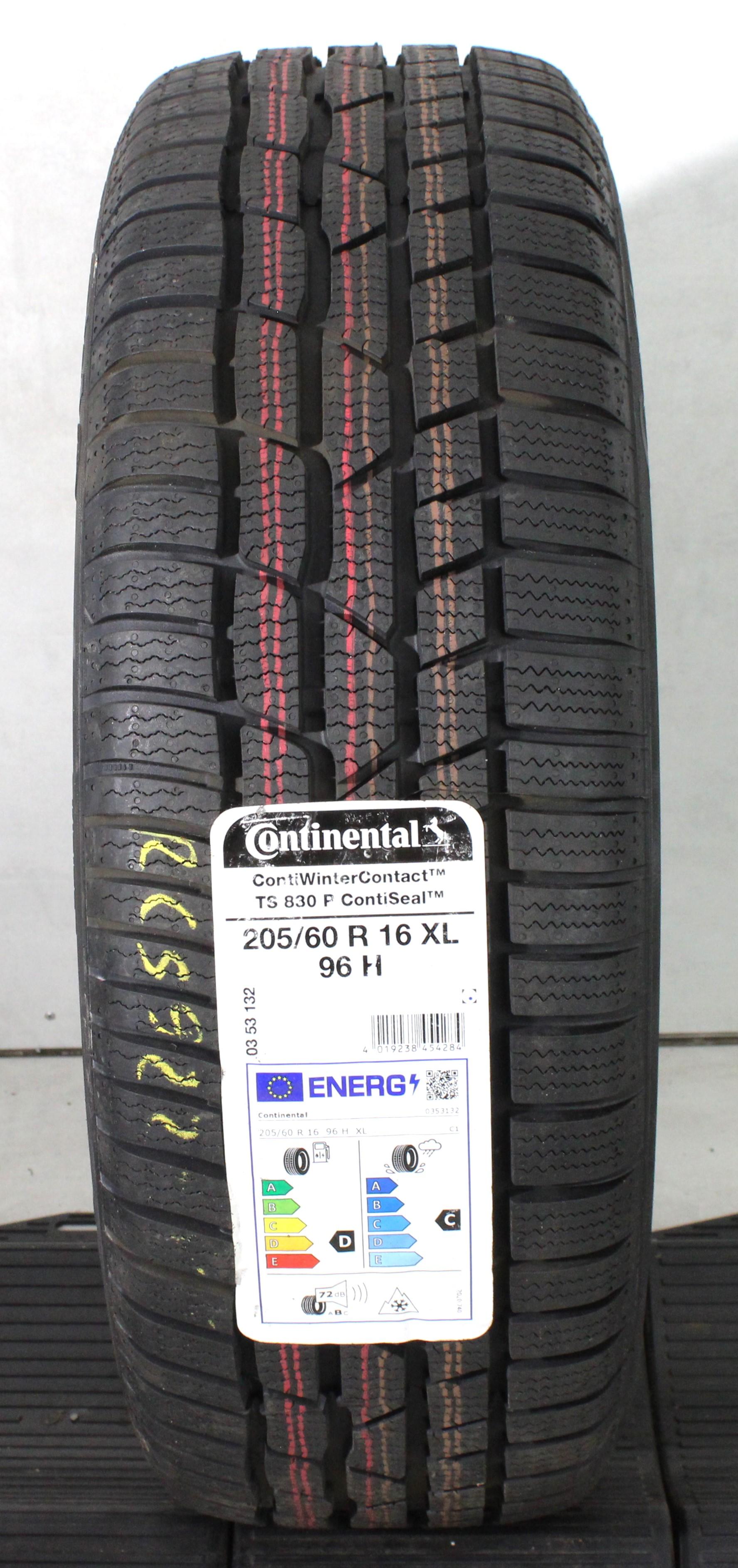 1 x 205/60R16 96H Winterreifen Continental Winter Contact TS830P NEU 2022 Seal XL