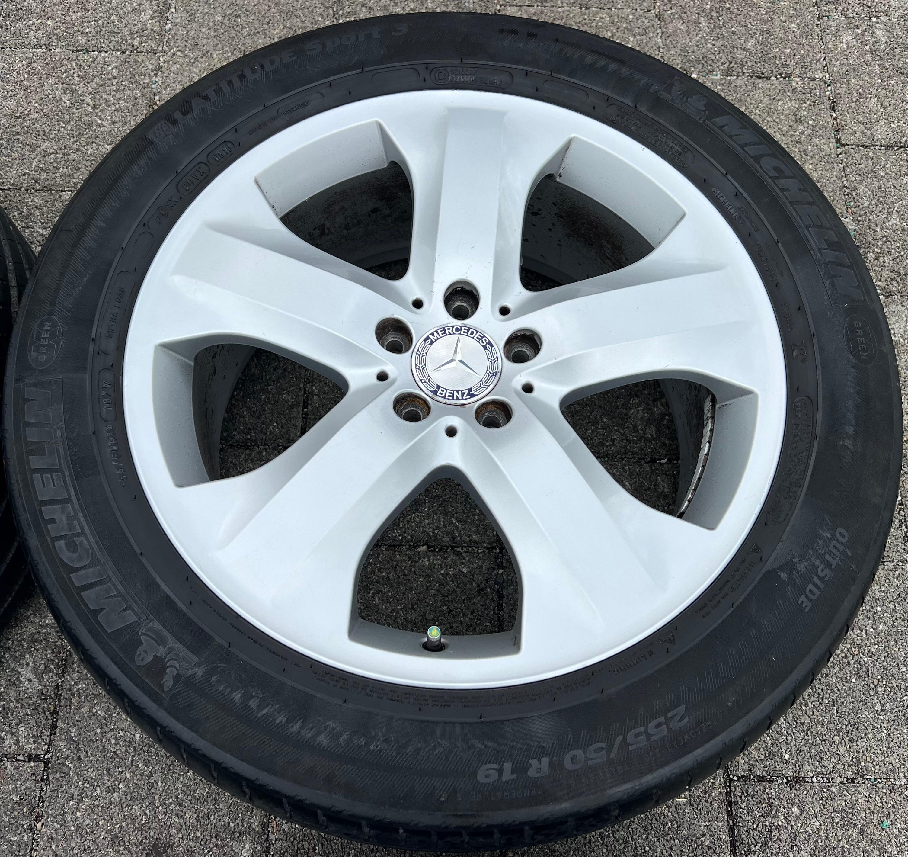 4 CERCHIONI IN LEGA DA 19" ORIGINALI MERCEDES CLASSE M ML W164 A1644015002 8,5x19 9,5x19 RA1644015102