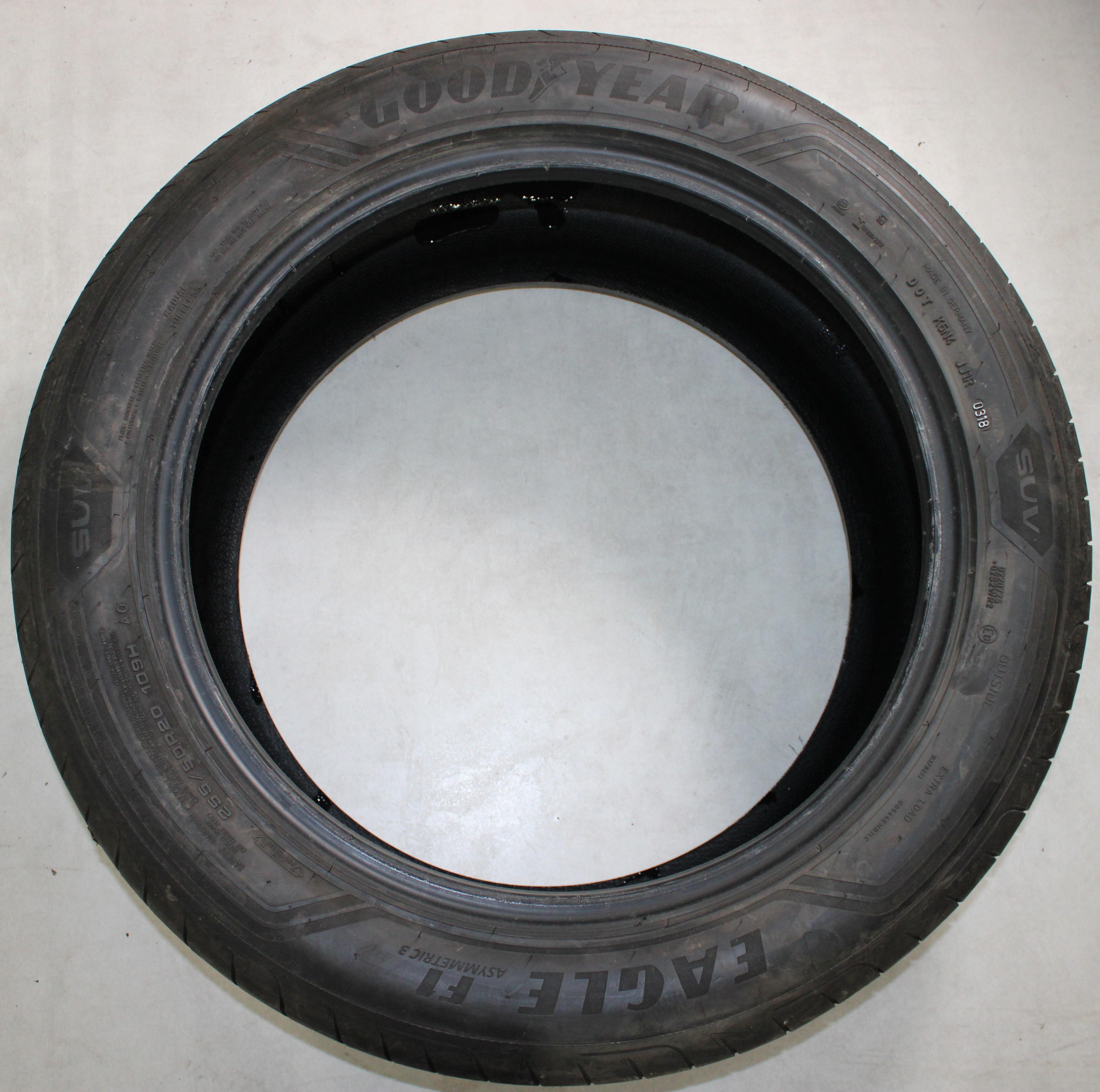 1 x 255/50R20 109H Sommerreifen Goodyear Eagle F1 Asymmetric 3 AO 6,5-7mm 2018
