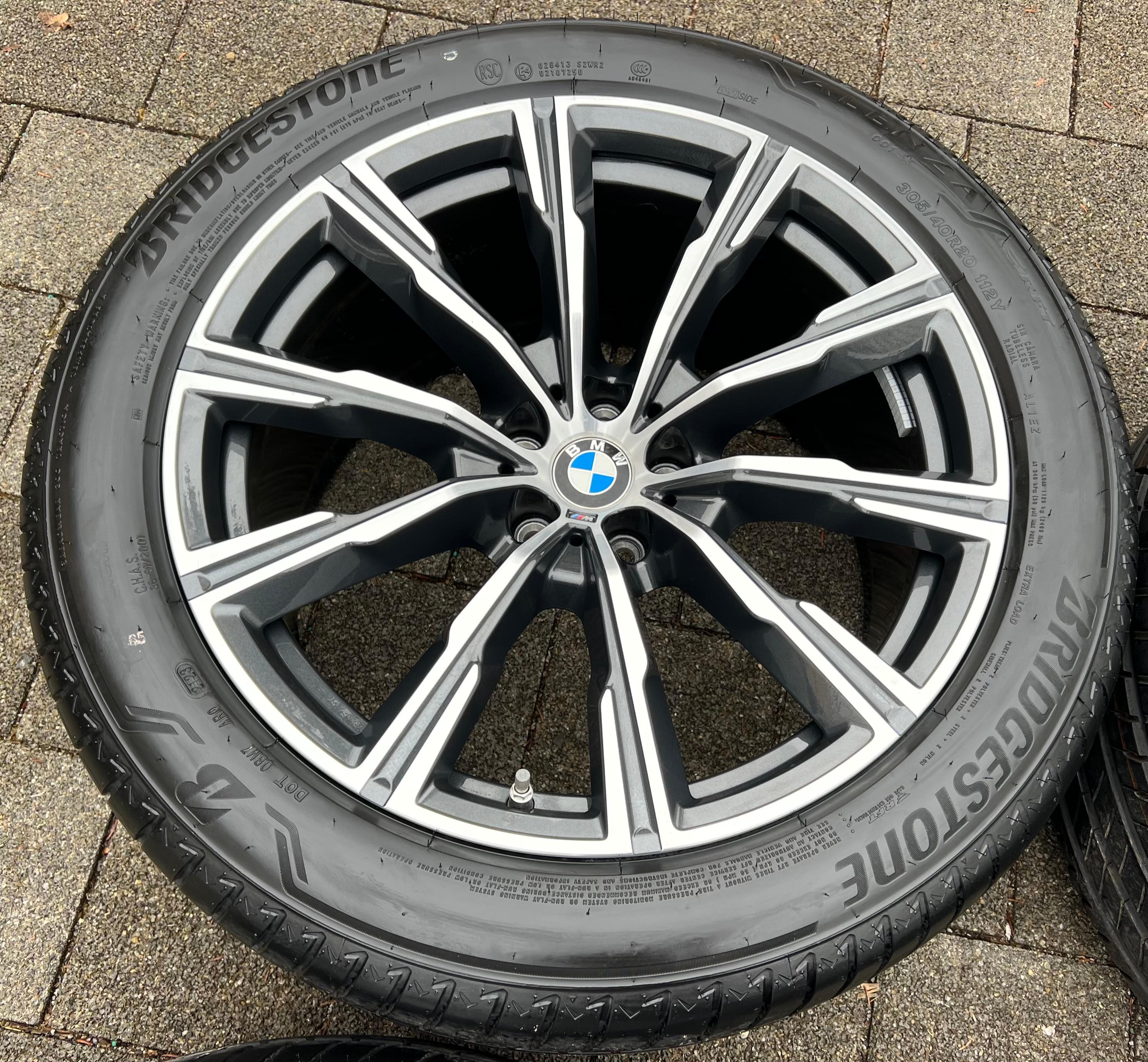 4 ORIGINAL 20" ALU SOMMERRÄDER BMW X5 G05 X6 G06 STYLING M740 275/45R20 110Y 305/40R20 112Y