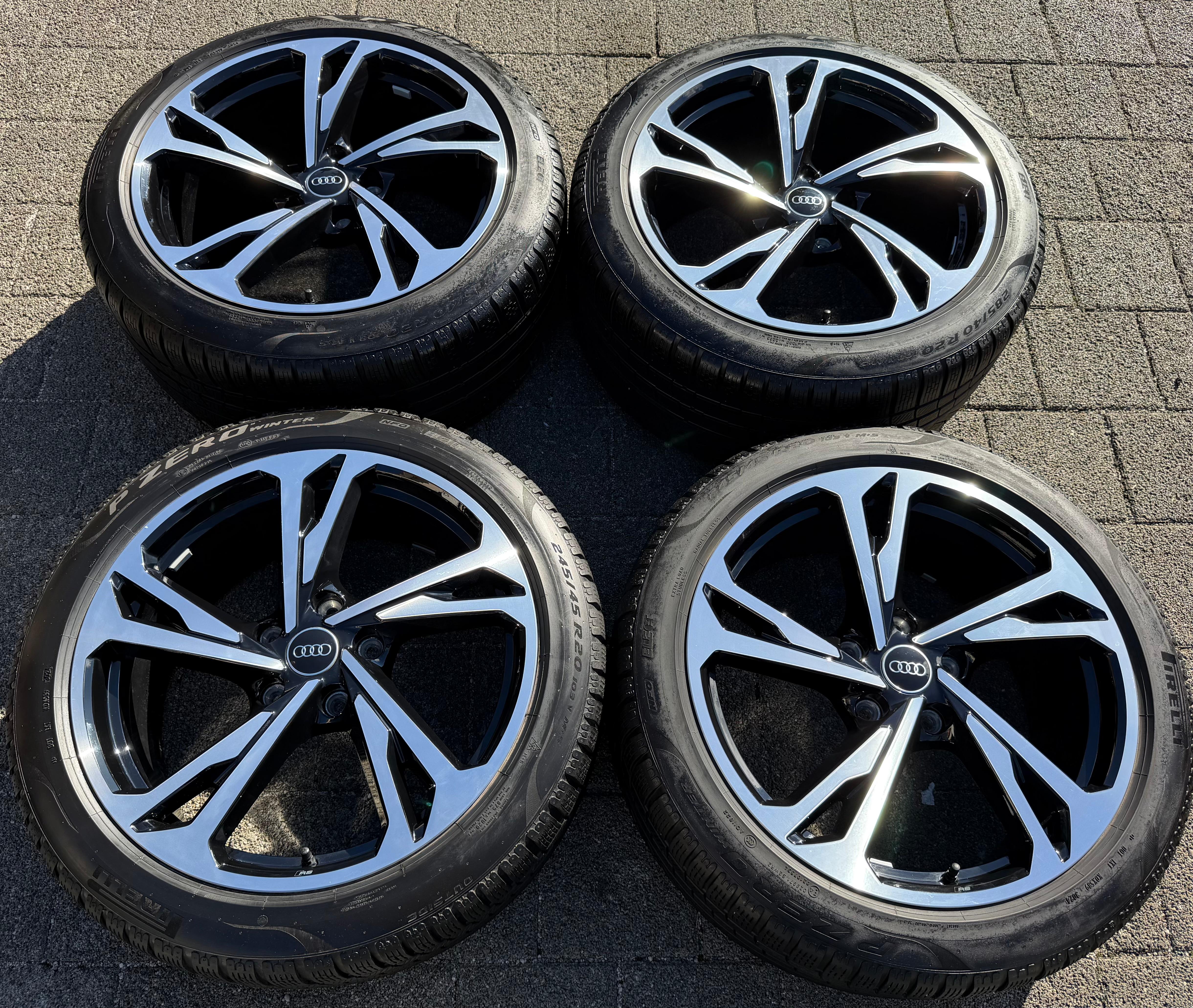 4 ORIGINAL 20" ALU WINTERRÄDER AUDI ETRON E-TRON GT 4J3601025AM 4J3601025AL 2024