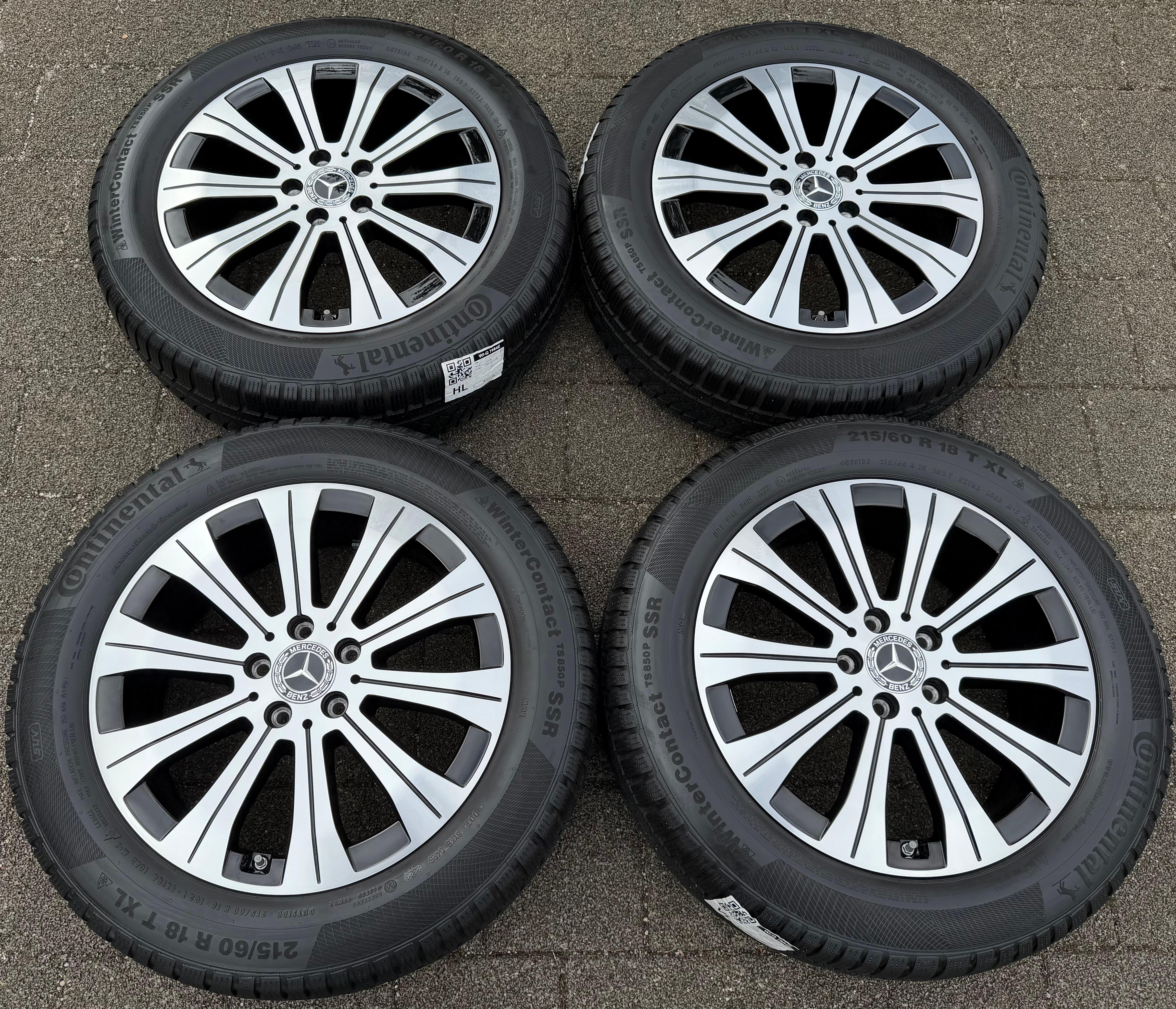 4 cerchi invernali originali in lega da 18" per Mercedes EQA, EQB, H243, X243, A2434010000 (anno 2023)