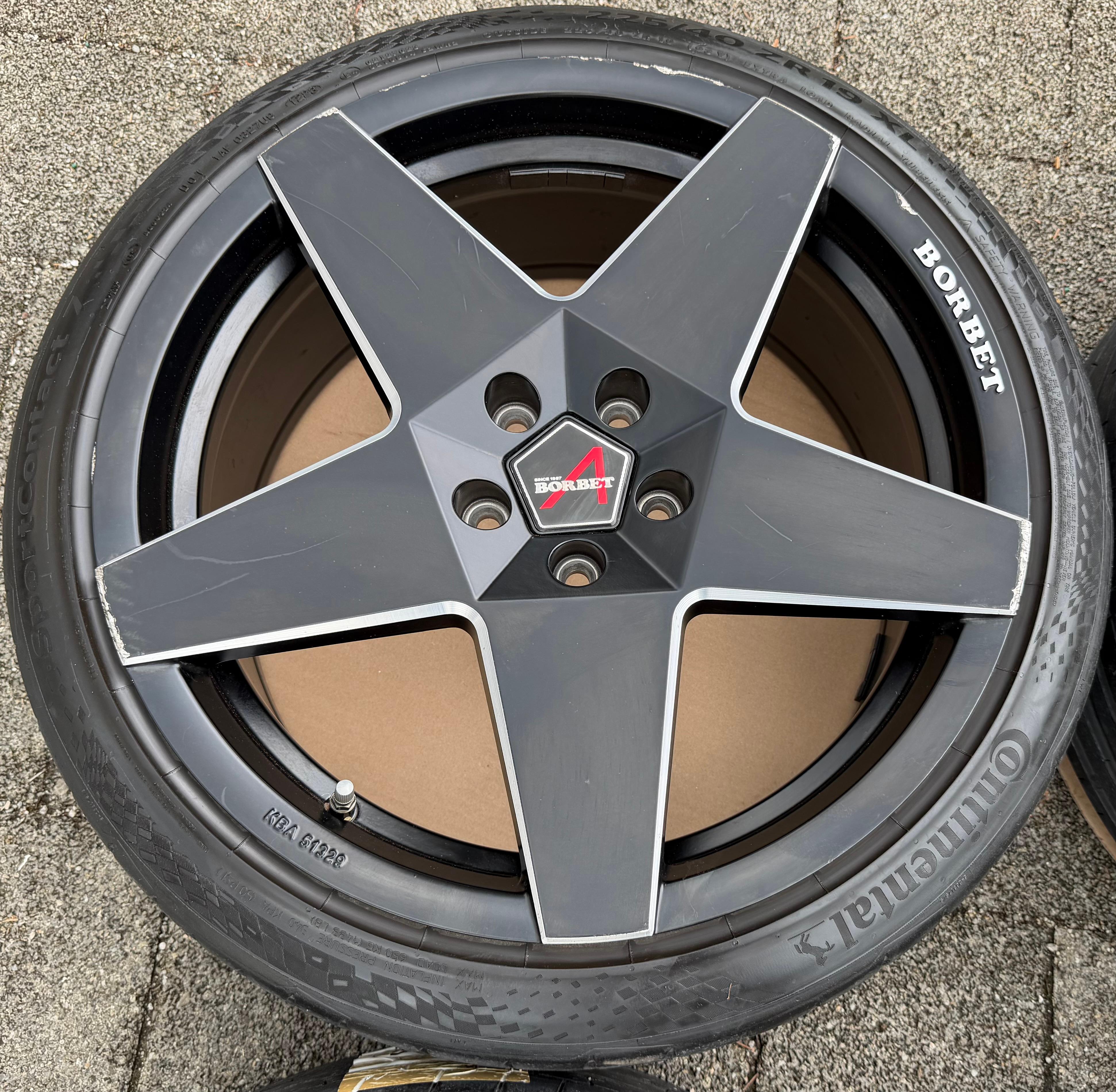 4 Borbet 19" Alufelgen Audi A8 Q2 Q3 VW Tiguan Seat Alhambra Ateca Skoda Kodiaq