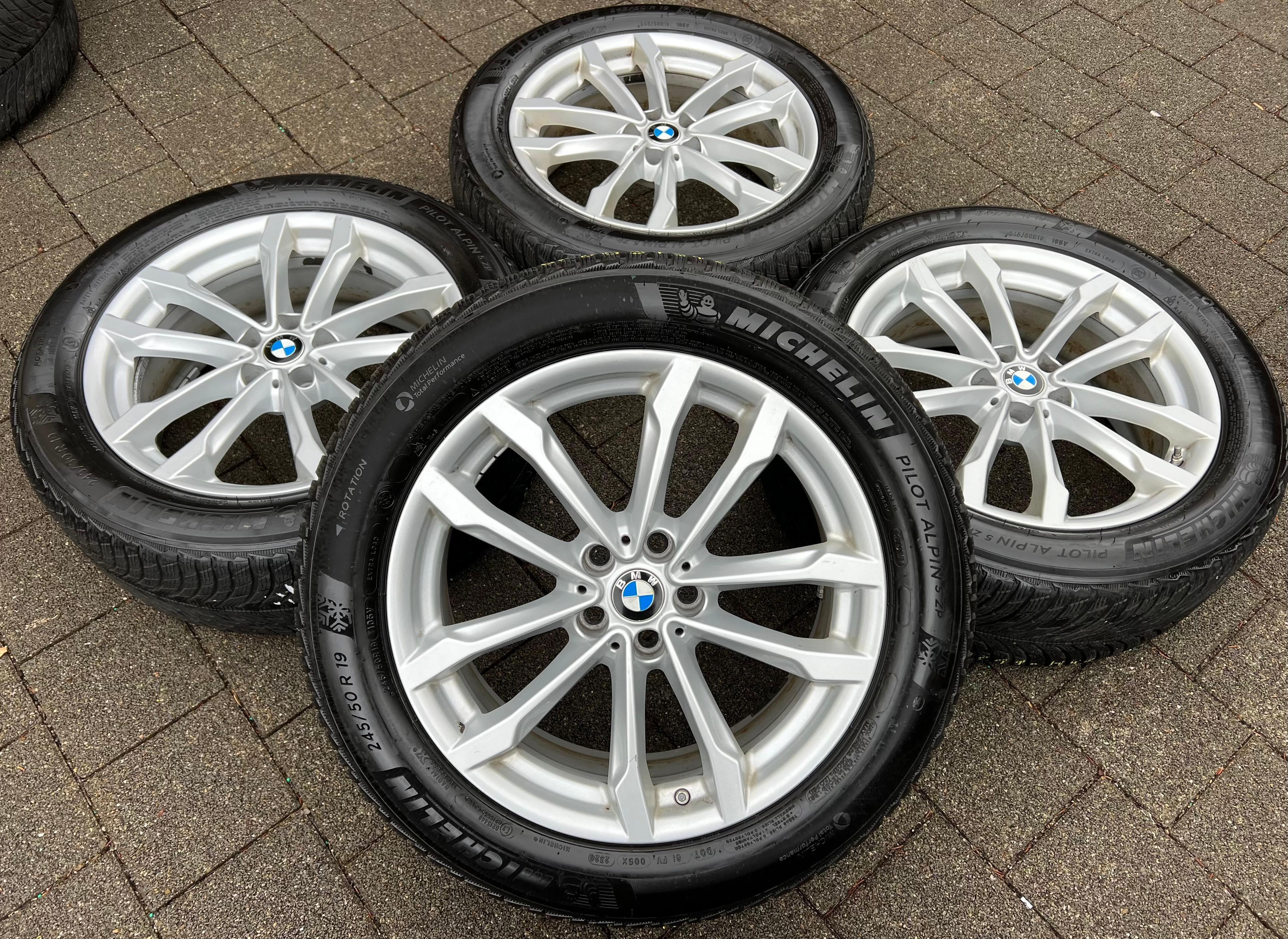 4 ROUES D'HIVER ORIGINALES 19" EN ALU BMW X3 G01 X4 G02 STYLING 691 MICHELIN RDKS FRANCO DOMICILE