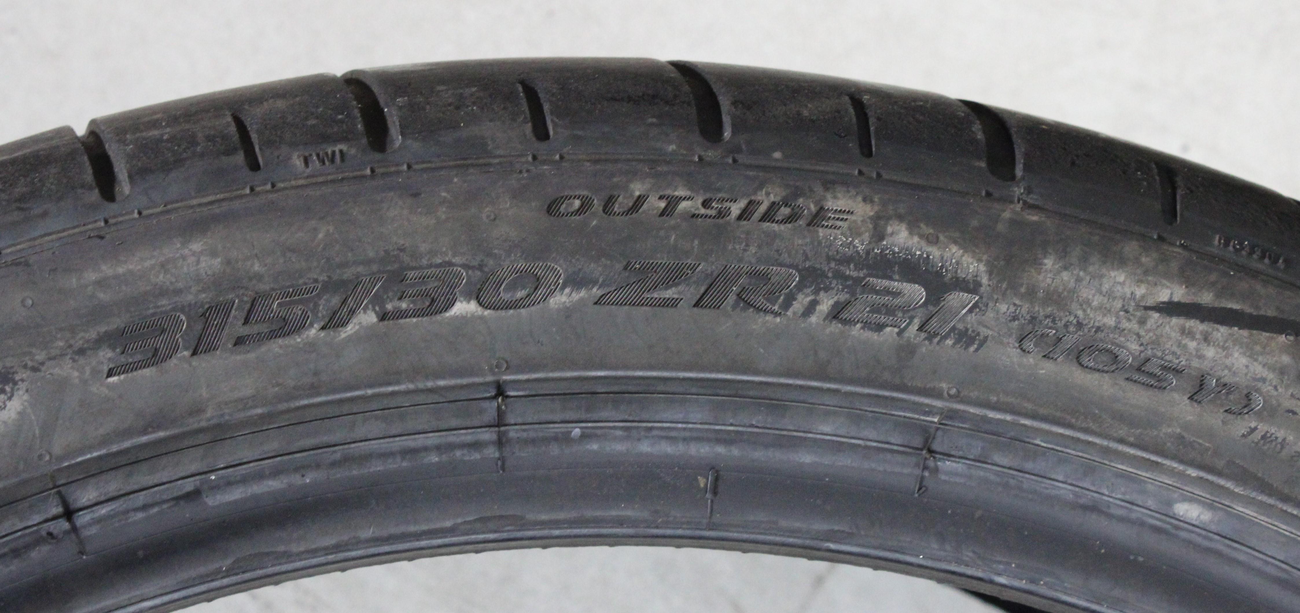 2 x 315/30R21 105Y Sommerreifen Pirelli Pzero Corsa N0 3,5-4mm 2021