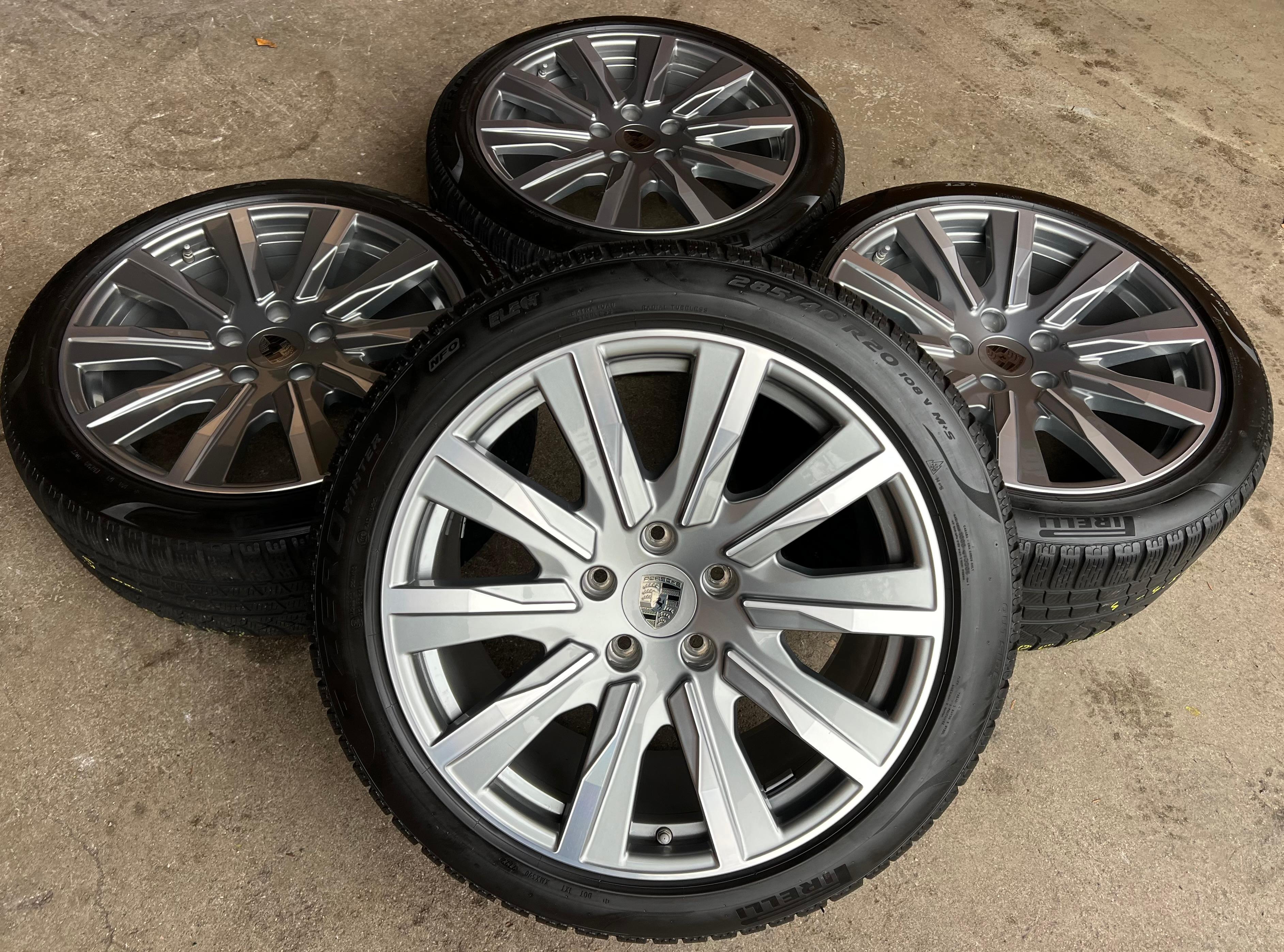 4 RUEDAS DE INVIERNO DE ALEACIÓN ORIGINALES DE 20" PARA PORSCHE TAYCAN TEQUIPMENT RDKS, ENVÍO GRATUITO