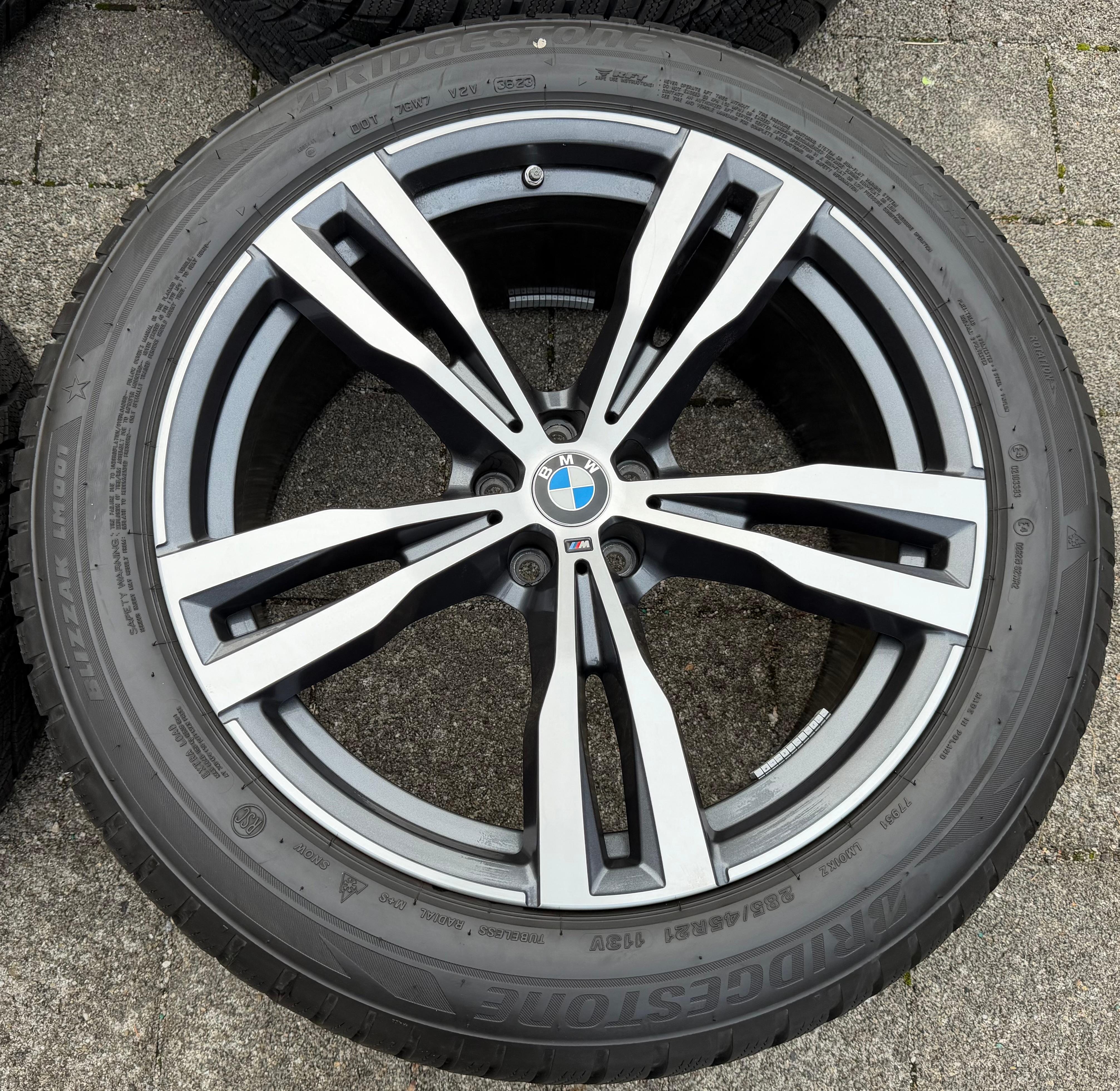 4 originele 21" aluminium winterwielen BMW X7 G07 285/45R21 113V Styling 754M M754 2023 TPMS