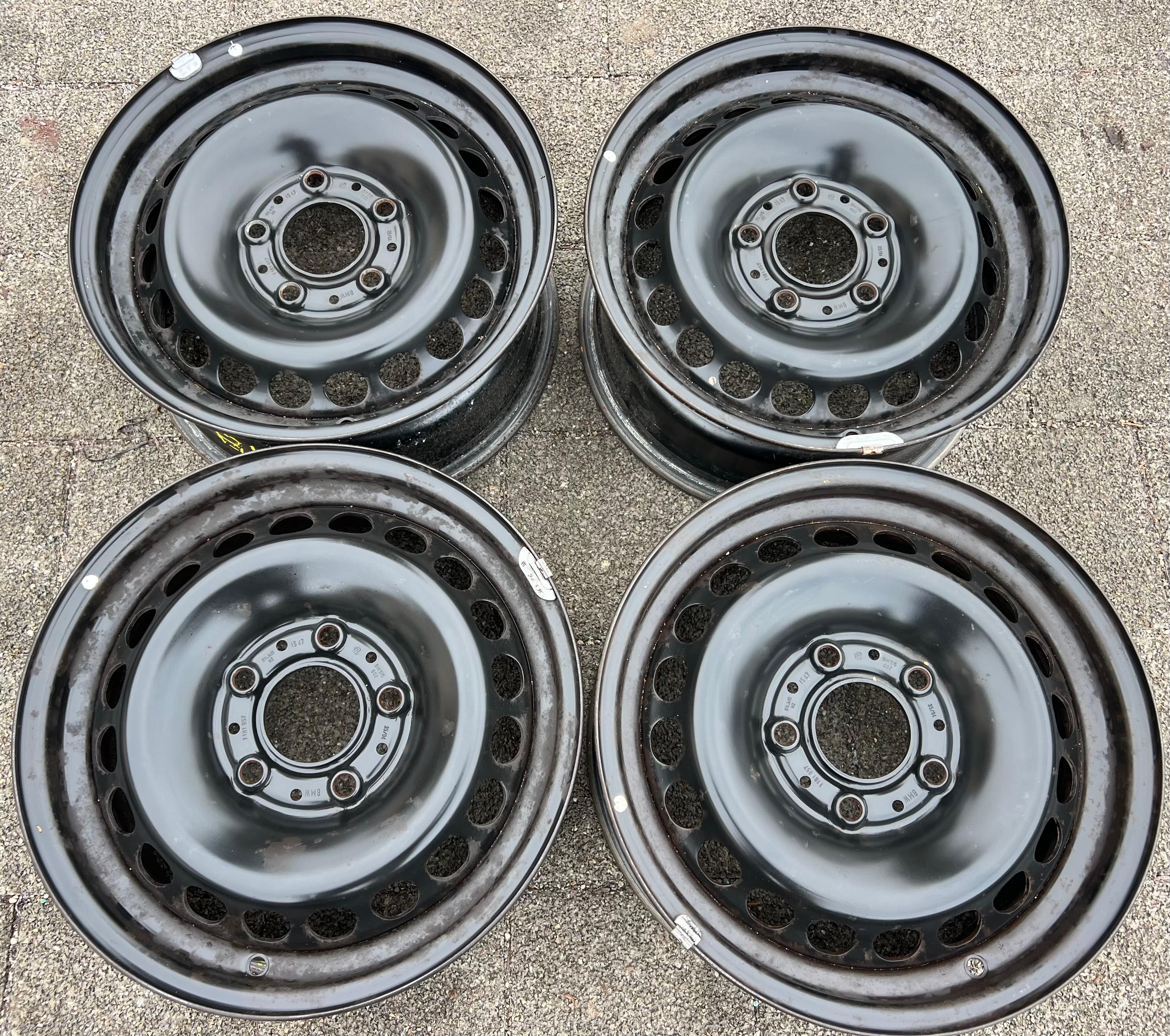 4 FELGEN 15" STAHLFELGEN BMW 3ER REIHE E46 346 E36 Z3 6,5x15 ET47 1181957