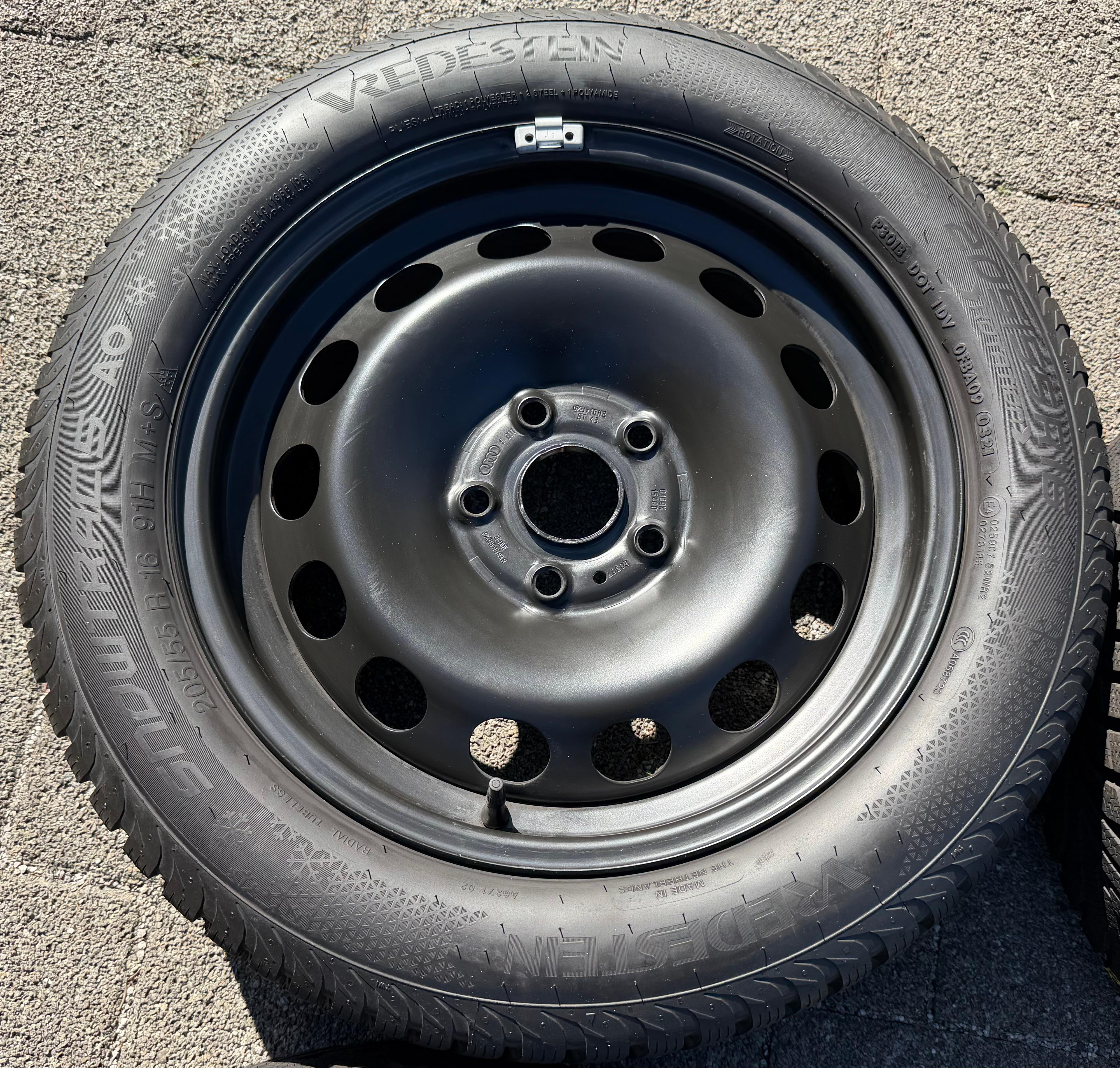 4 ruedas de invierno Audi A3 8V Sportback Cabrio 205/55R16 91H Vredestein 8V0601027A 2021