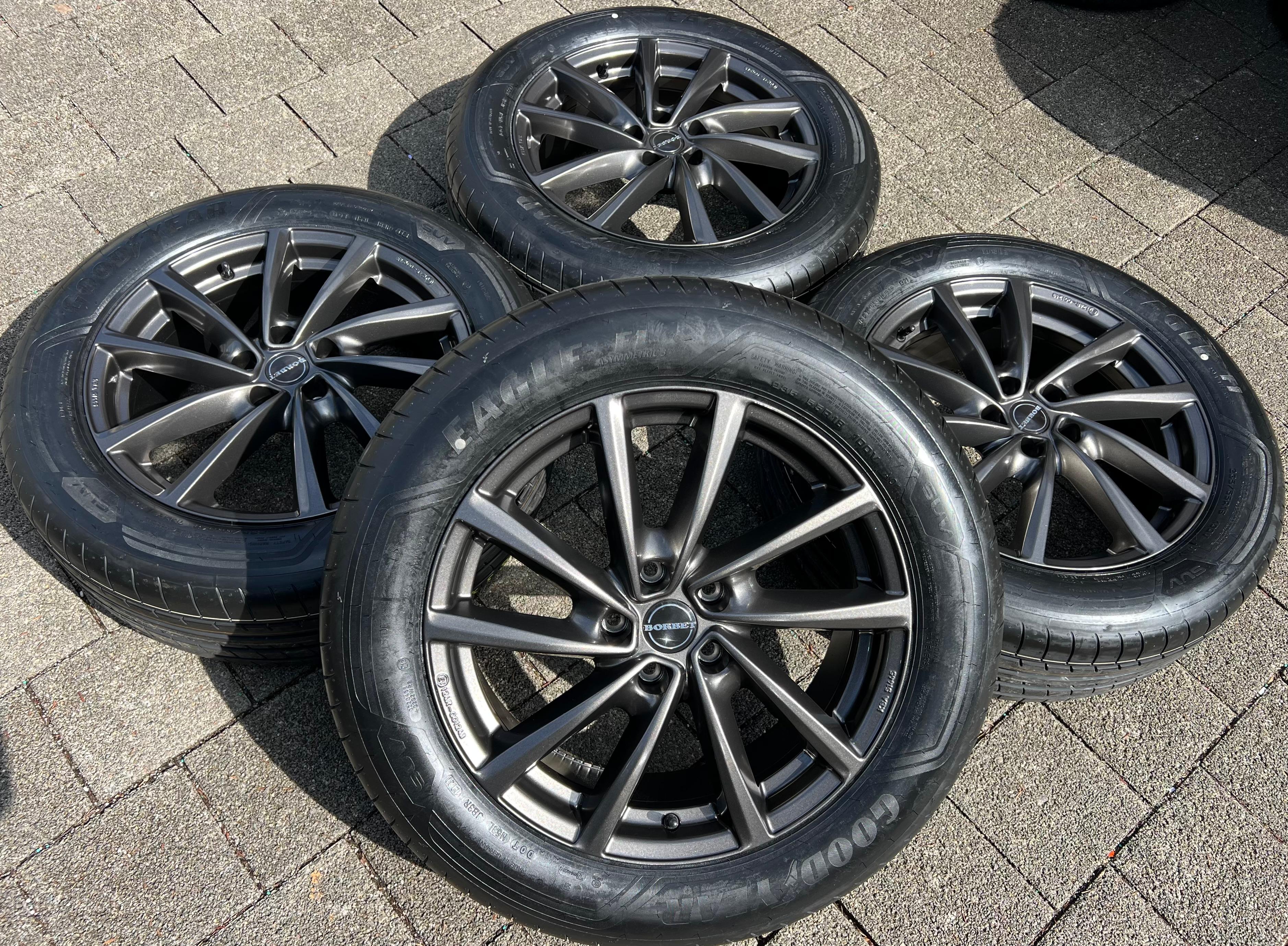 4 ALU 18" SOMMERRÄDER VW TIGUAN II 5NA SKODA KODIAQ NS7 235/55R18 100V FREIHAUS