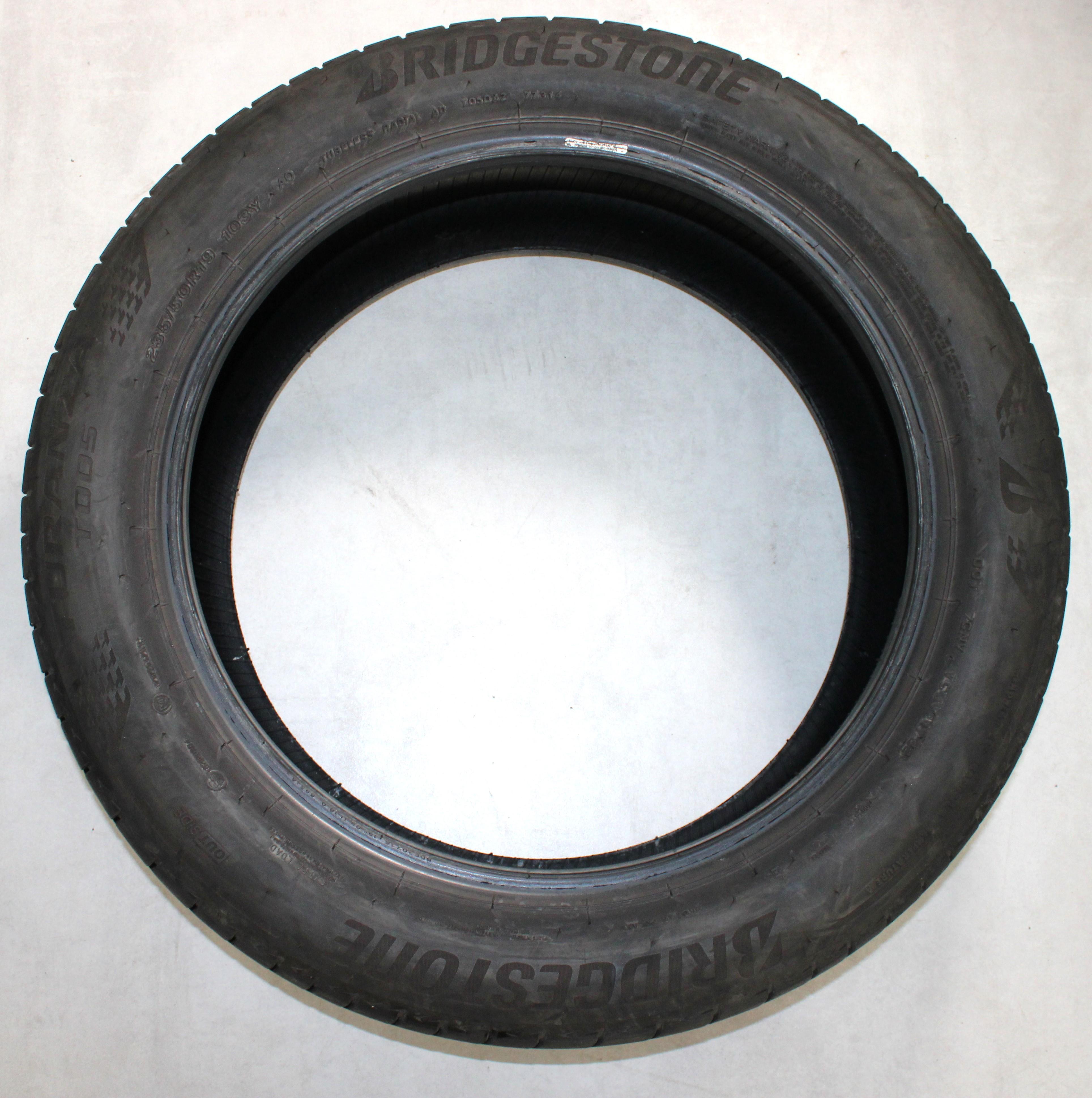 2 x 235/50R19 103Y Sommerreifen Bridgestone Turanza T005 6-6,5mm 2022 AO