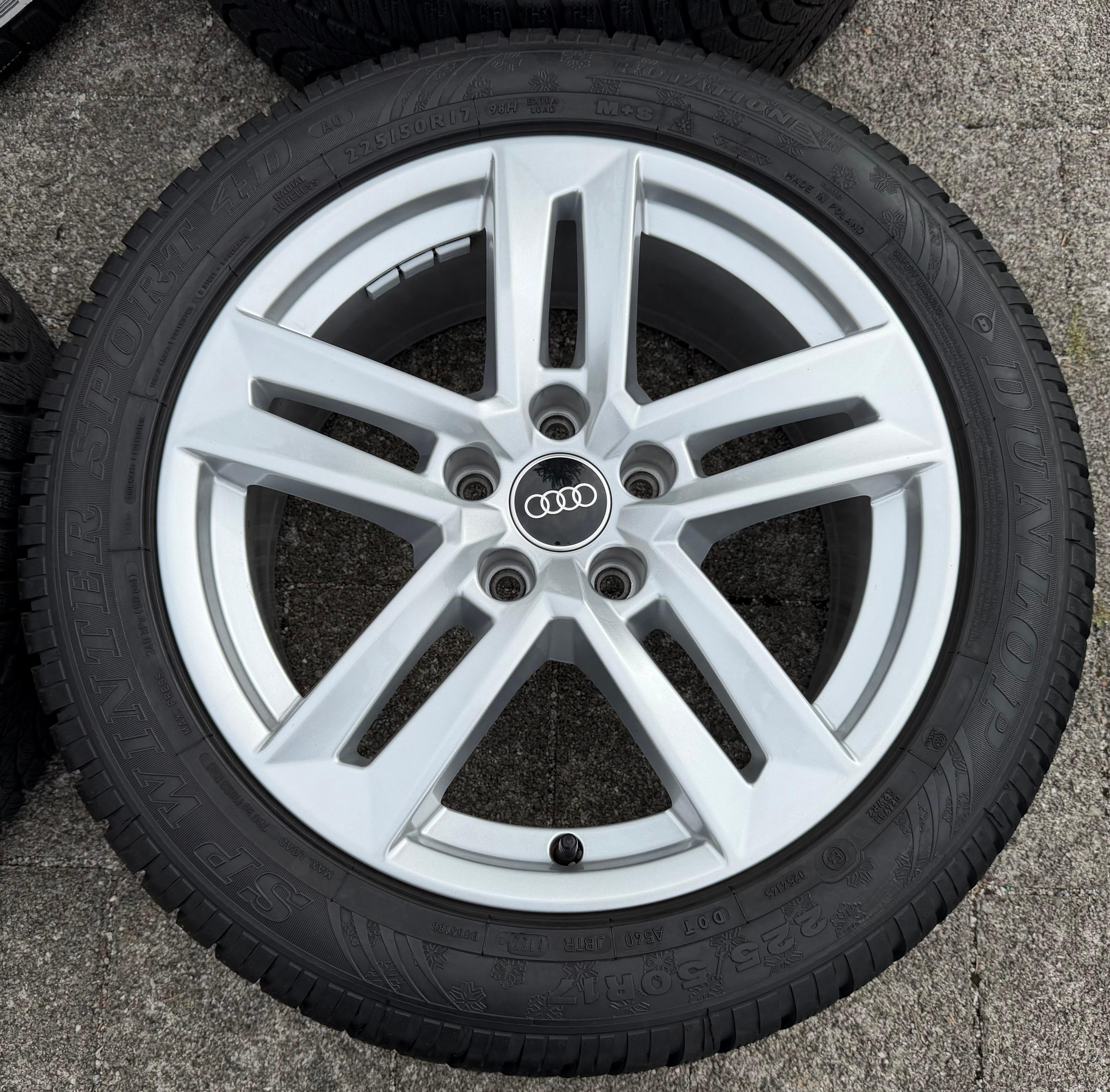 4 Original 17" Alu Winterräder Audi A4 B9 8W 8W0601025P 225/50R17 98H Dunlop 2022