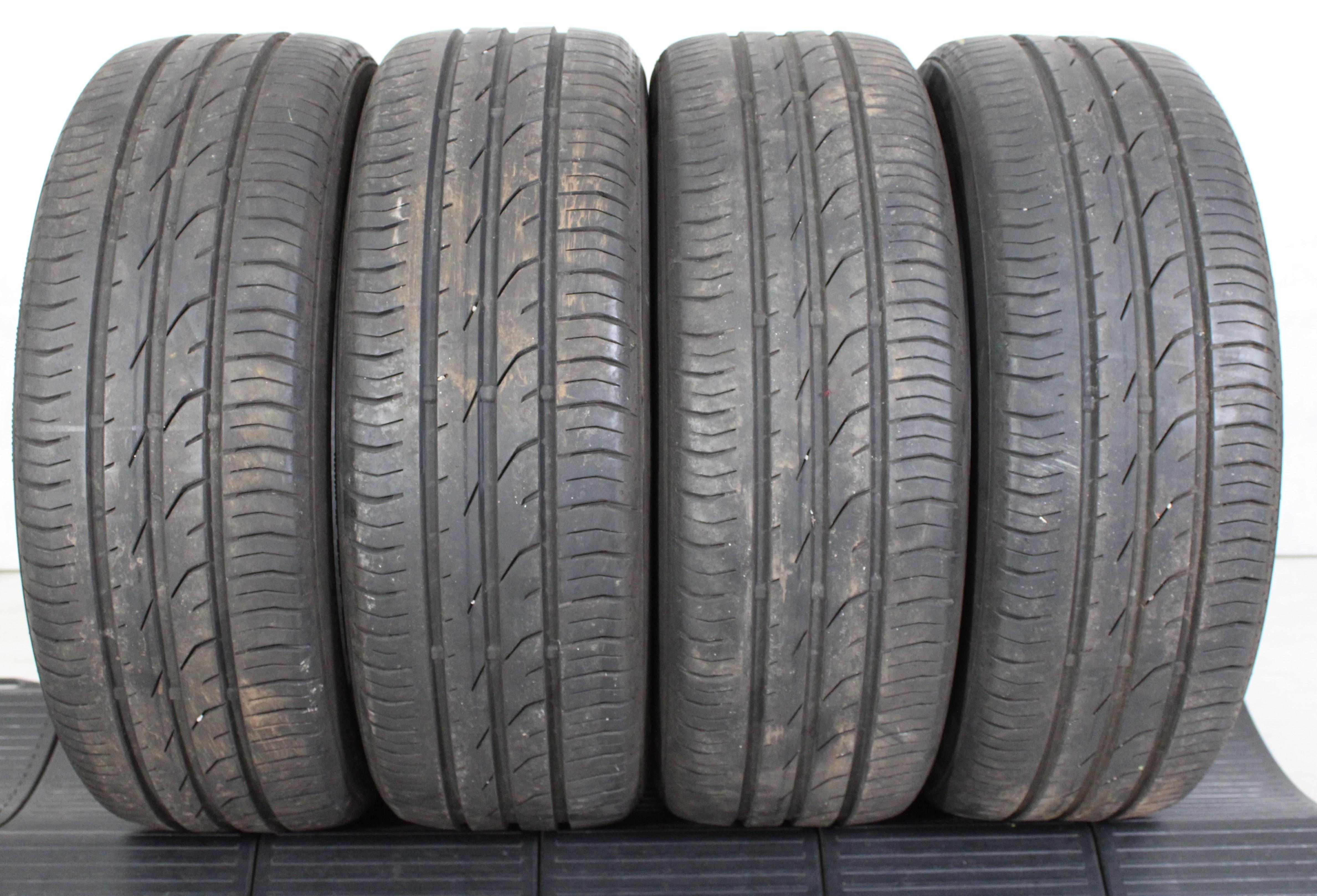 4 x 185/50R16 81T Sommerreifen Continental Premium Contact 2 5-5,5mm 2012