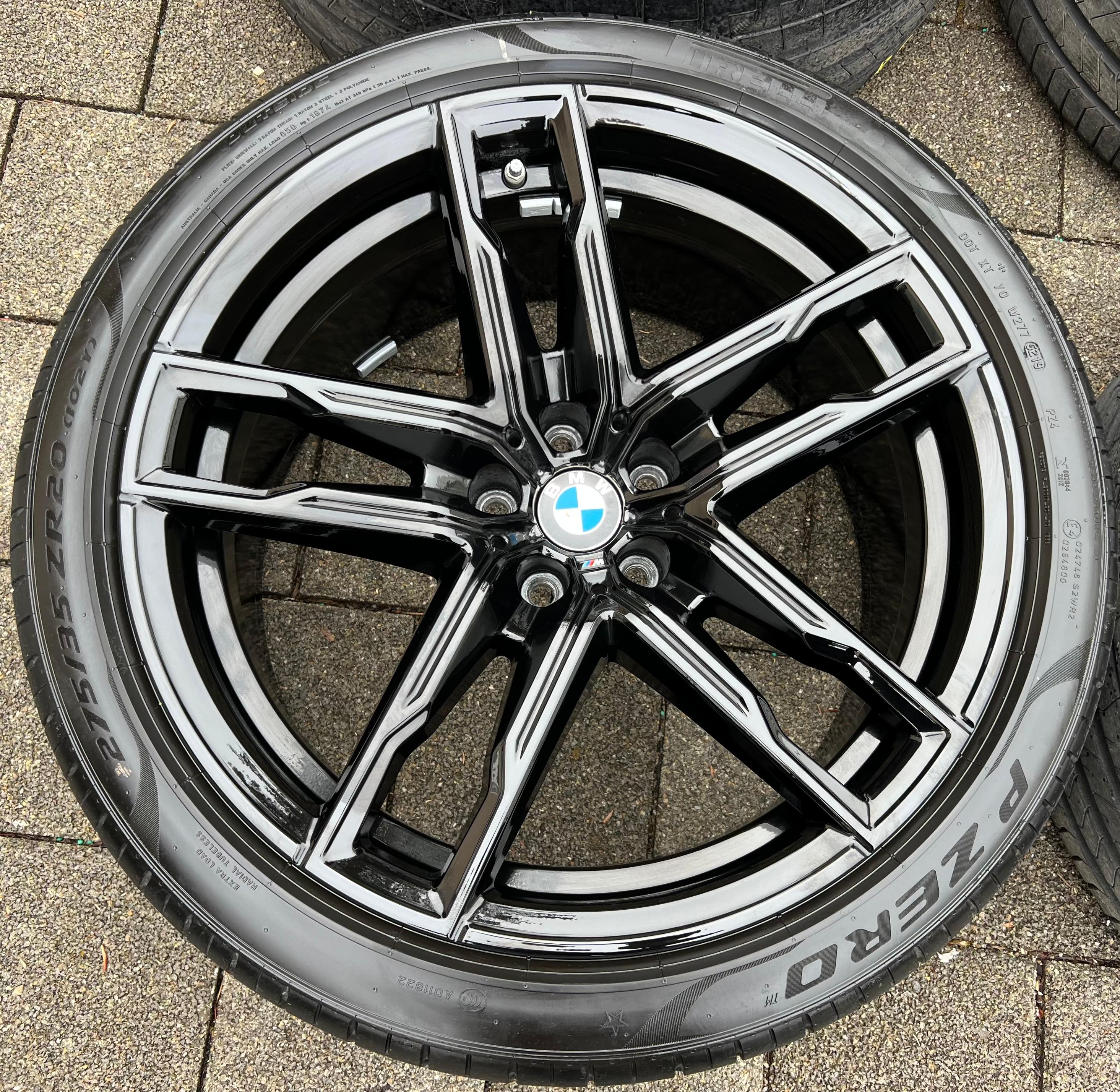 4 ORIGINELE 20" ALUMINIUM ZOMERWIELEN BMW M5 F90 M8 F90 F91 F92 F93 STYLING 810M RDKS