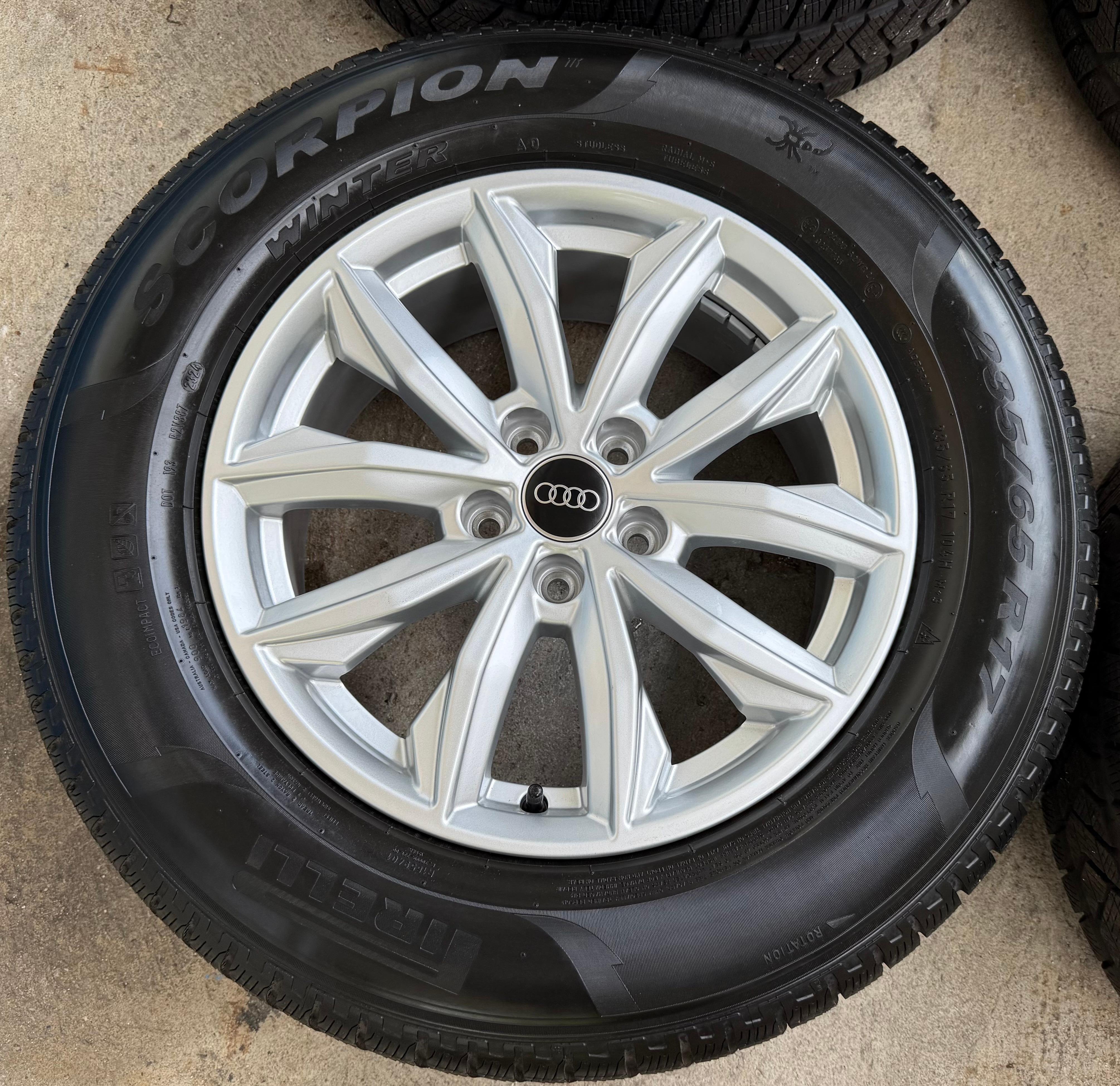 4 ORIGINAL 17" ALU WINTERRÄDER AUDI Q5 FY 80A601025J 7x17 ET34 235/65R17 104H