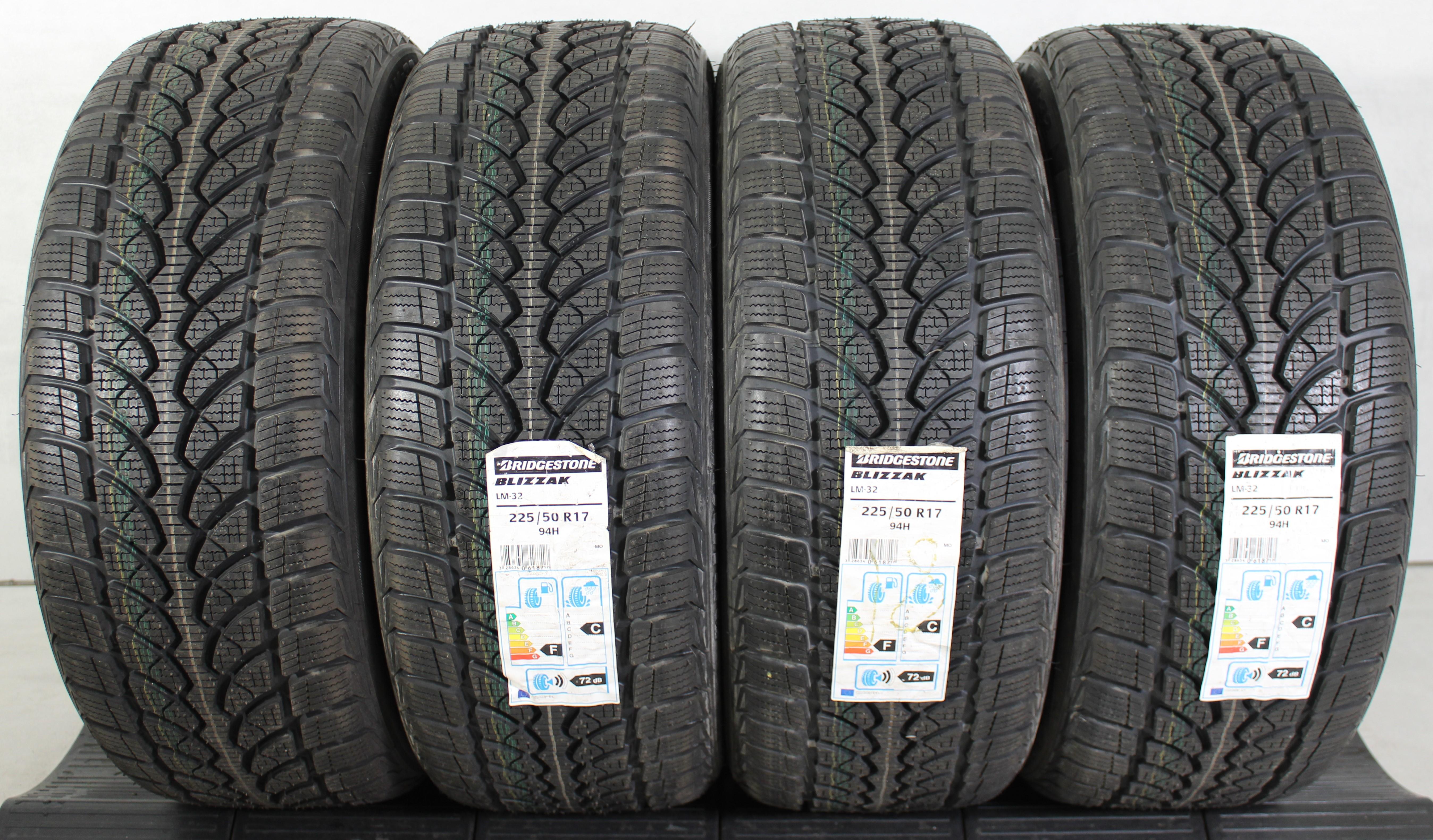 4 x 225/50R17 94H Winterreifen Bridgestone Blizzak LM-32 2018 MO NEU Freihaus