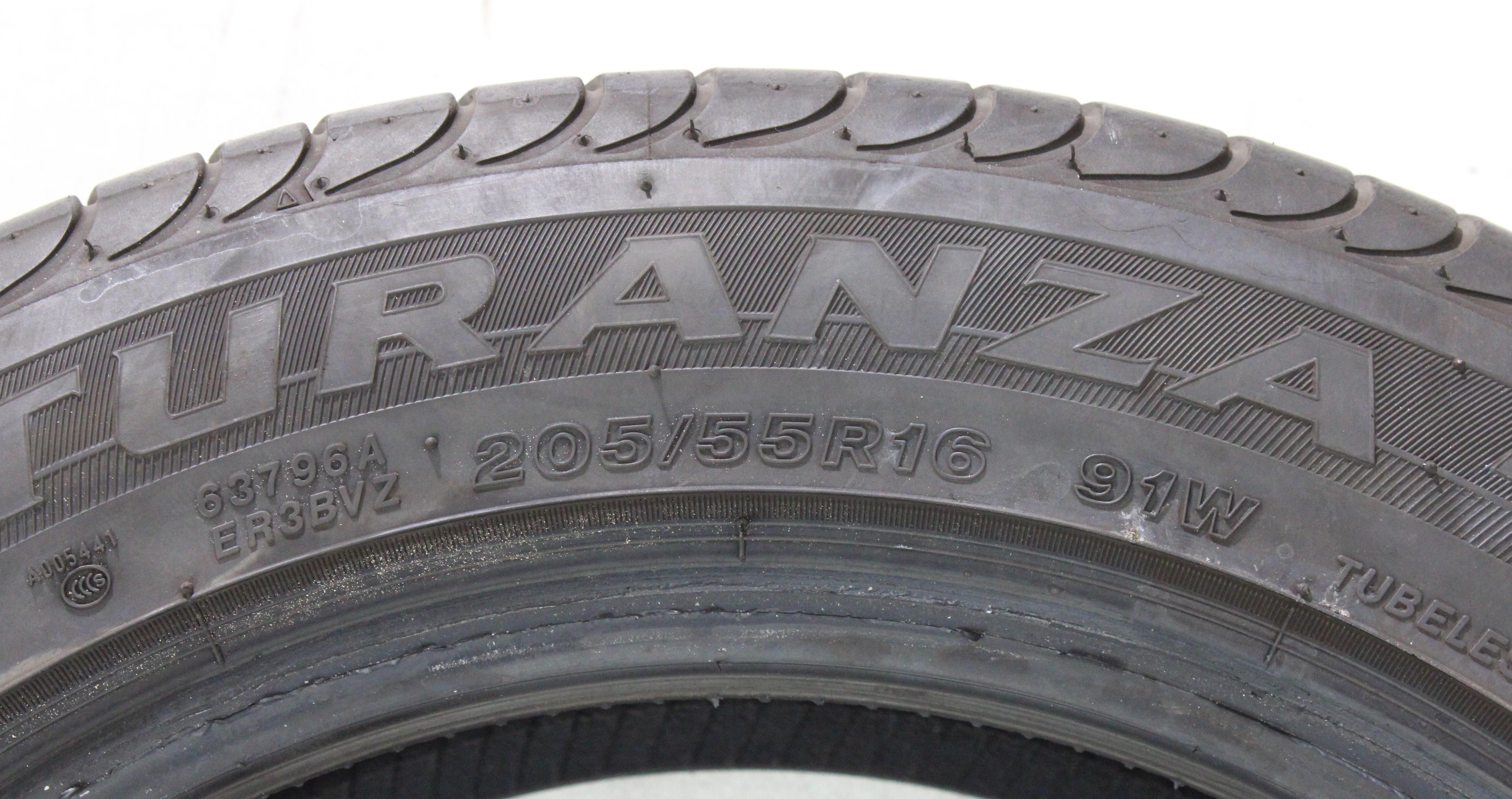 1 x 205/55R16 91W Sommerreifen Bridgestone Turanza ER300A * Runflat 5-5,5mm 2020