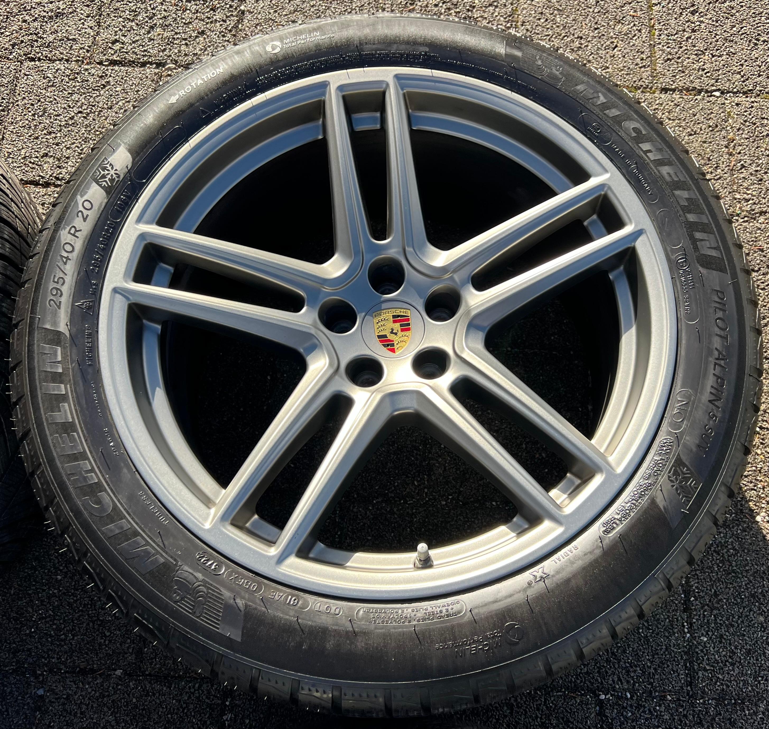 4 ORIGINAL 20" ALU WINTERRÄDER PORSCHE MACAN 265/45R20 104V 295/40R20 106V RDKS