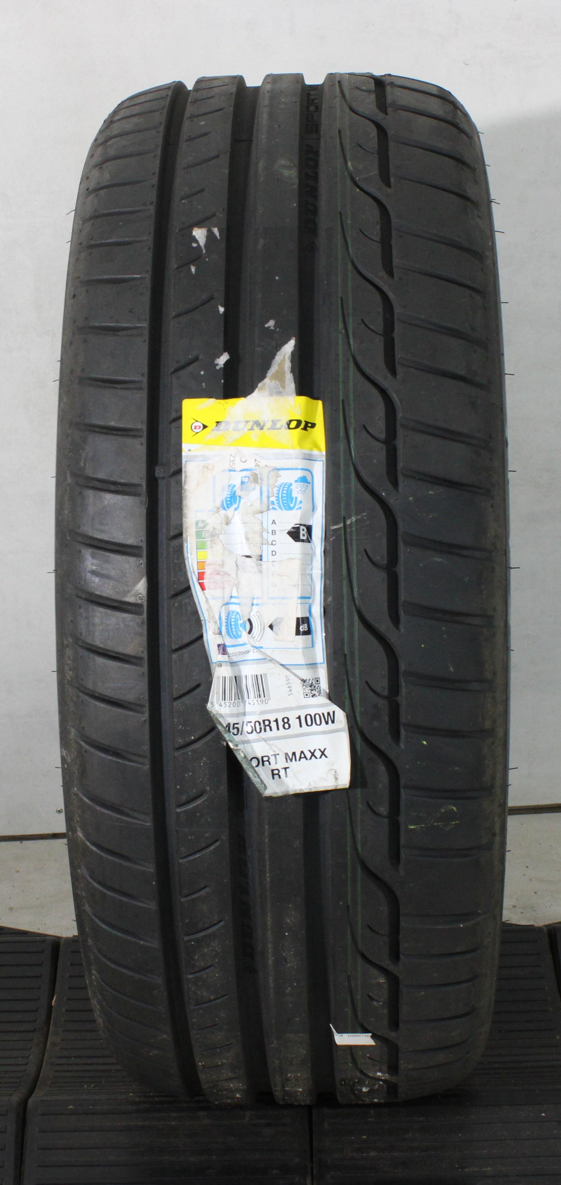 1 neumático de verano Dunlop Sport Maxx RT MO 245/50R18 100W, NUEVO, 2018