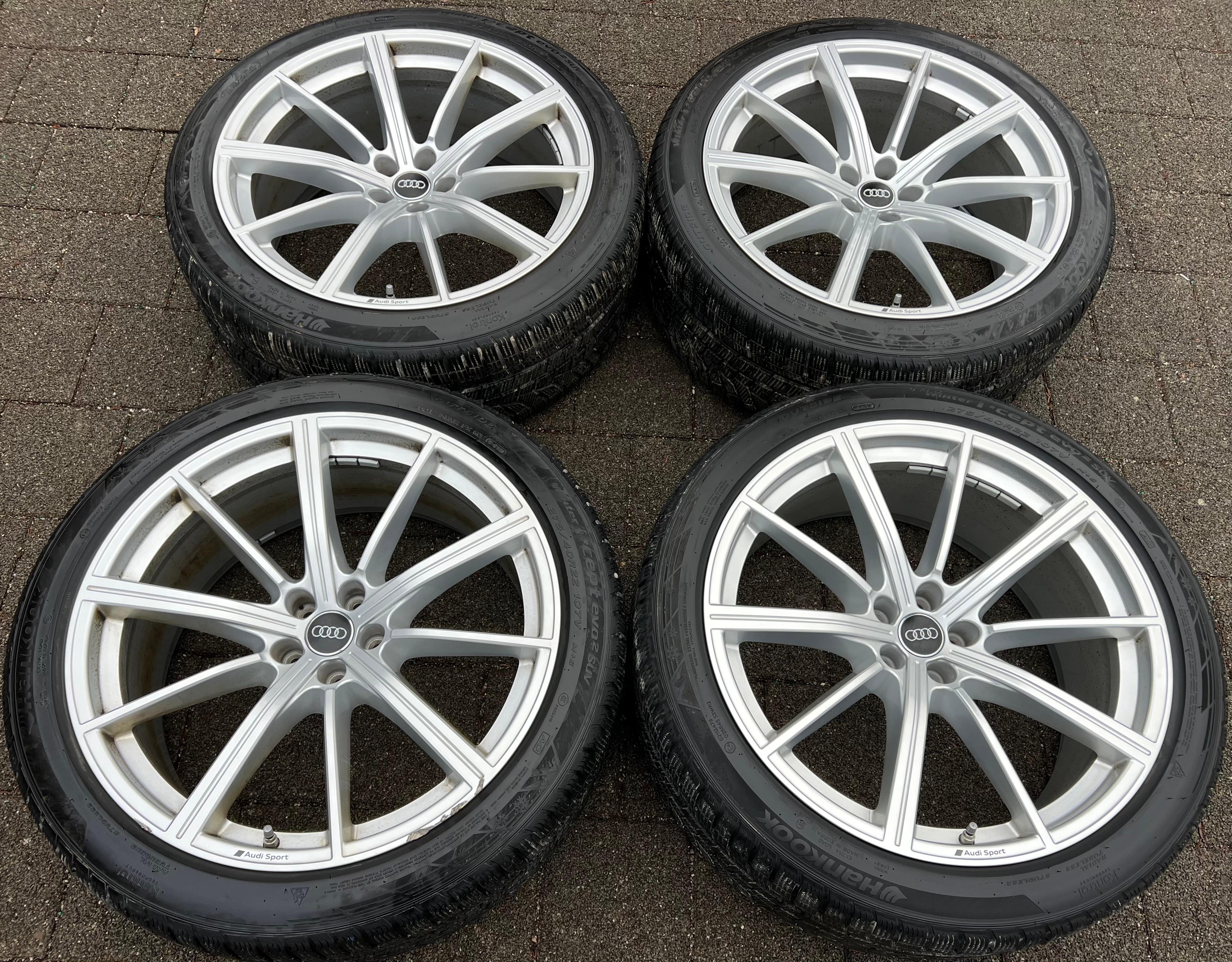 4 ORIGINAL 22" ALU WINTERRÄDER AUDI SQ8 Q8 4M 4M8601025AM 275/40R22 107V RDKS