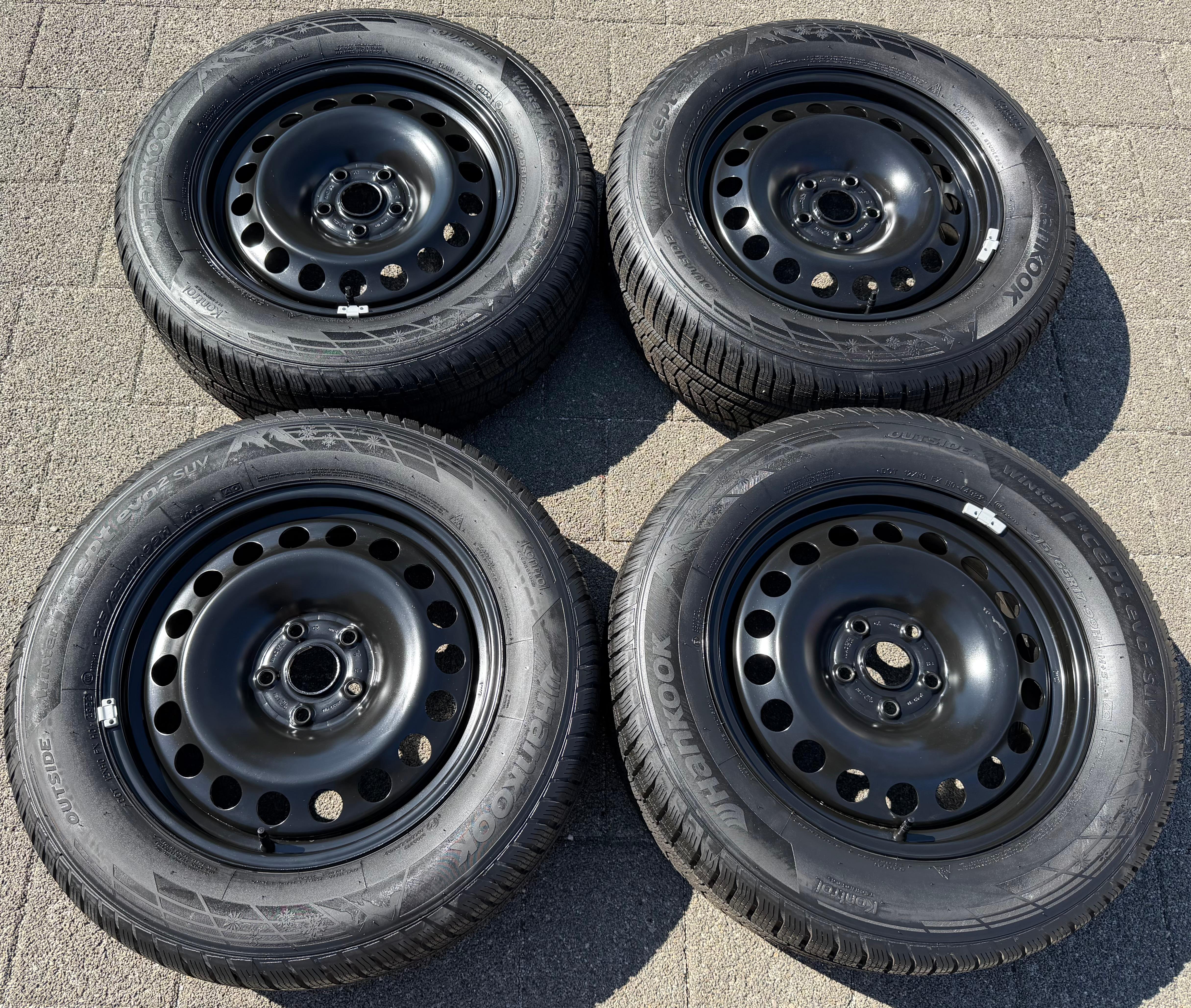 4 ruedas de invierno para Audi Q3, F3, Seat Tarraco, Skoda Kodiaq y VW Tiguan II 5NA, 215/65R17 99H, NUEVAS