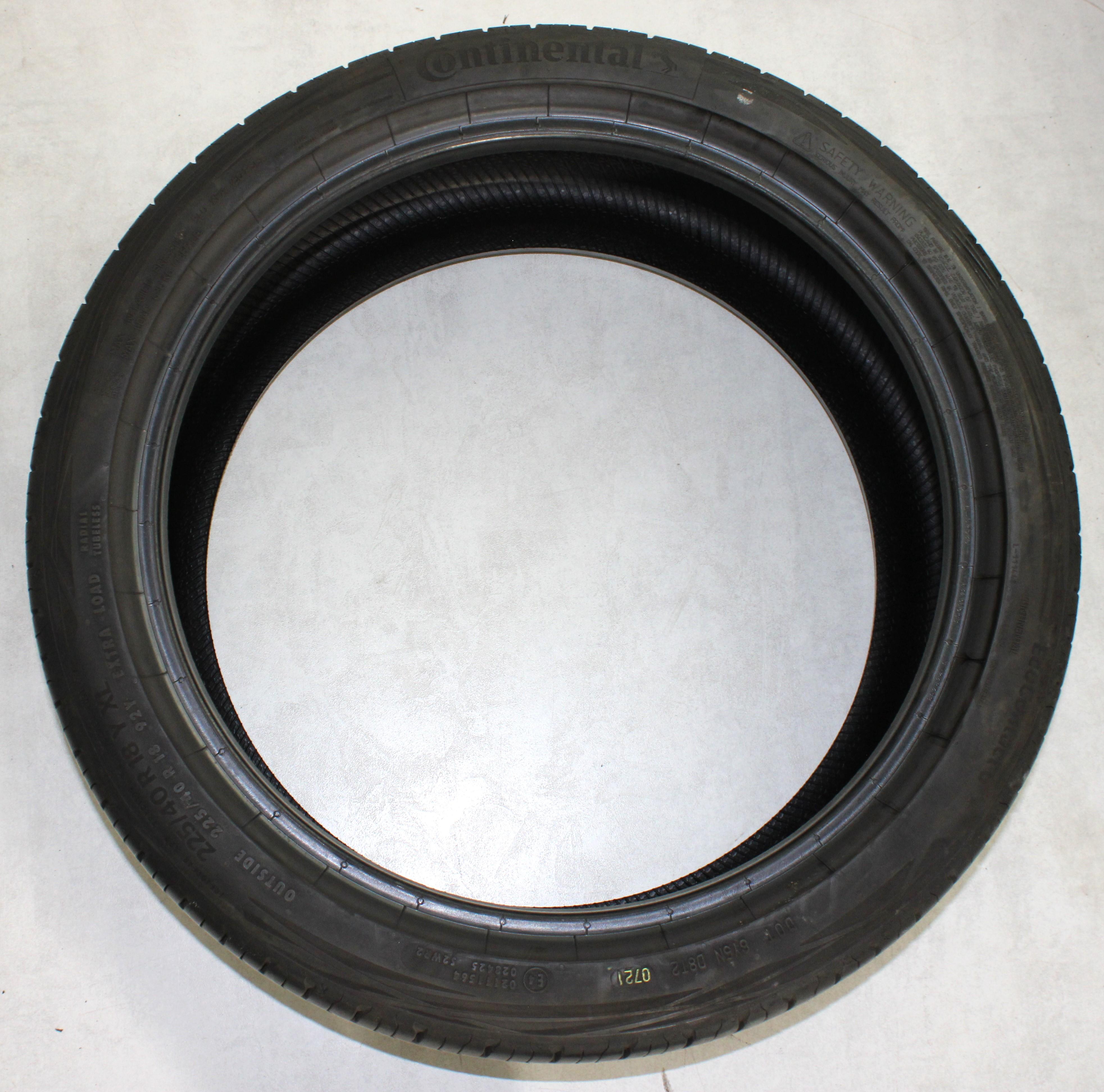 2 x 225/40R18 92Y Neumáticos de verano Continental Eco Contact 6* 5-5,5 mm 2021 XL