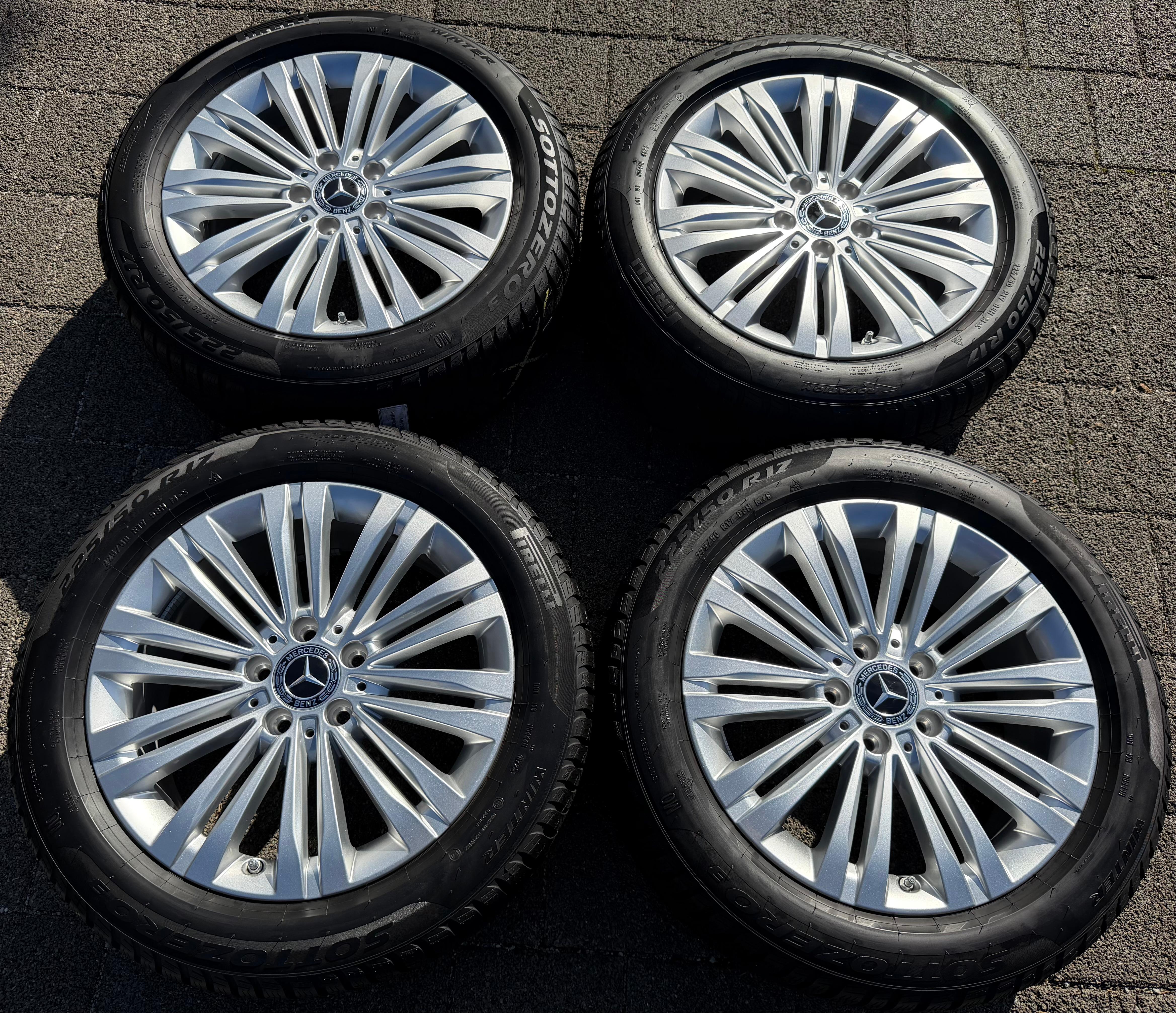 4 Original 17" Alu Winterräder Mercedes C-Klasse W206 A2064014400 2024 Pirelli