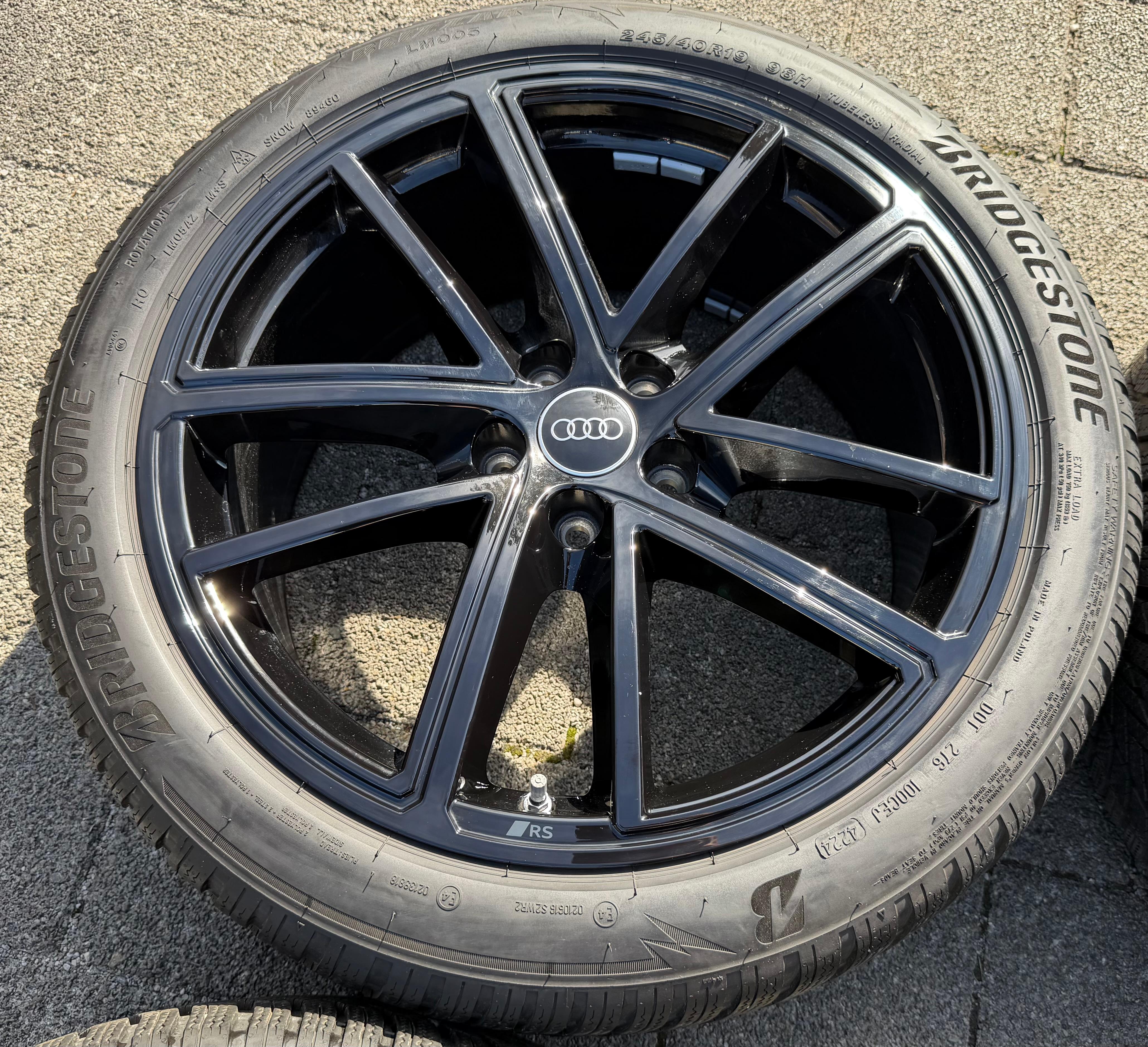 4 ORIGINAL 19" ALU WINTERRÄDER AUDI A5 S5 F2 B10 8B3601025BA 245/40R19 98H 2024
