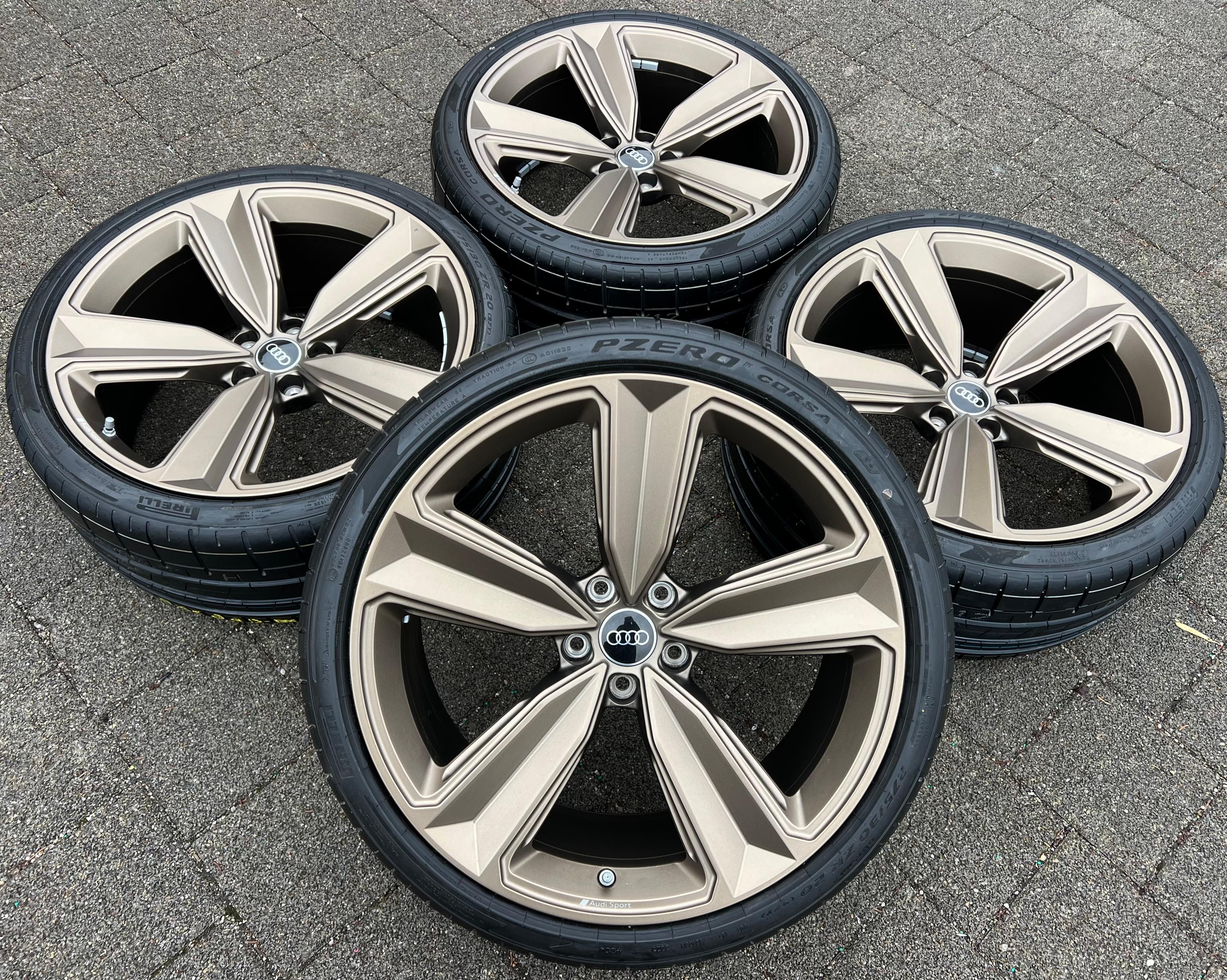 4 ORIGINAL 20" ALU SOMMERRÄDER AUDI RS4 8W B9 RS5 F53 8W0601025CS 275/30R20 97Y